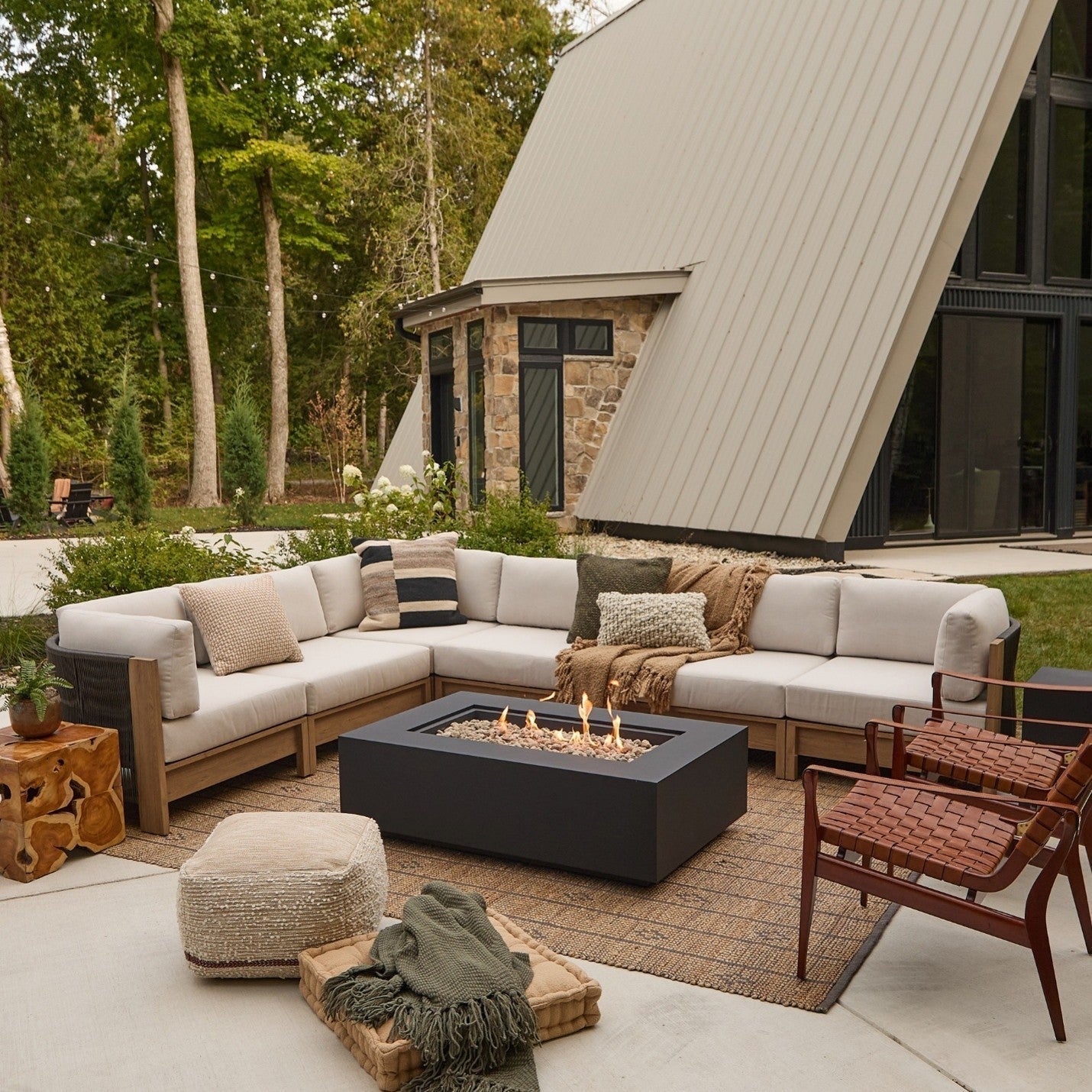 Patio Refresh Ideas Using Fire Tables and Lounge Seating - Real Flame