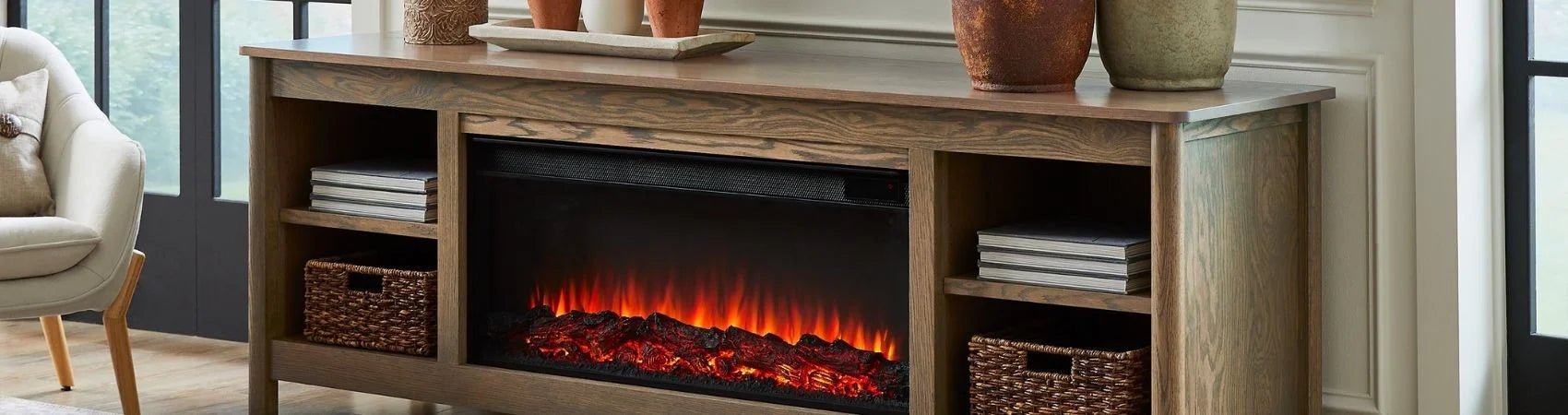 Made in the USA Indoor Electric Fireplaces - Real Flame