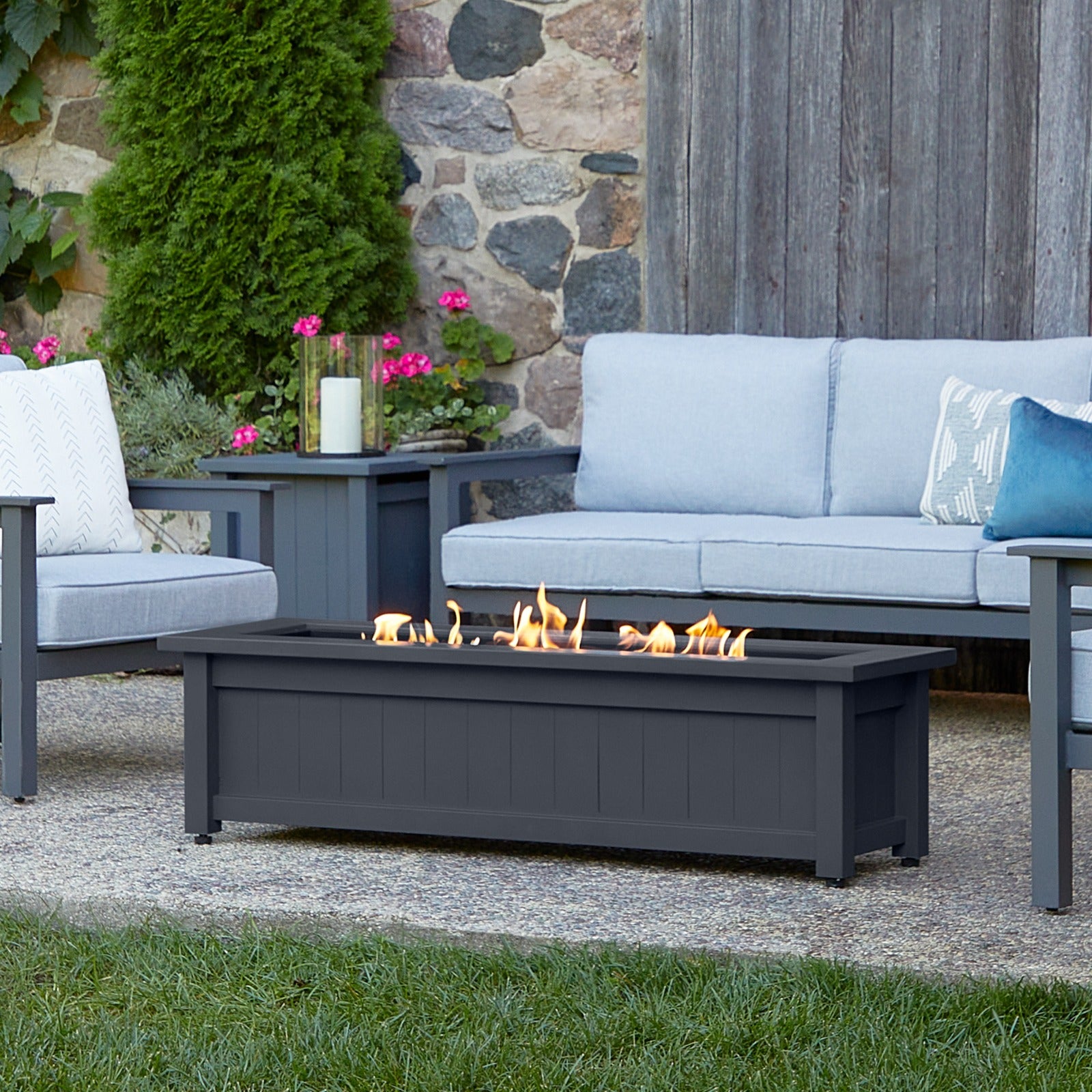 Ortun Propane Fire Table - Real Flame