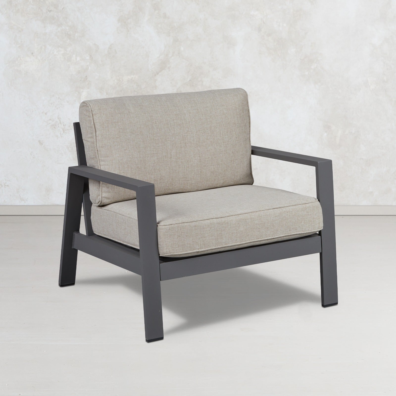 Aegean Outdoor Chair With Cushions - Real Flame