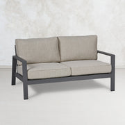 Aegean Outdoor Loveseat With Cushions - Real Flame