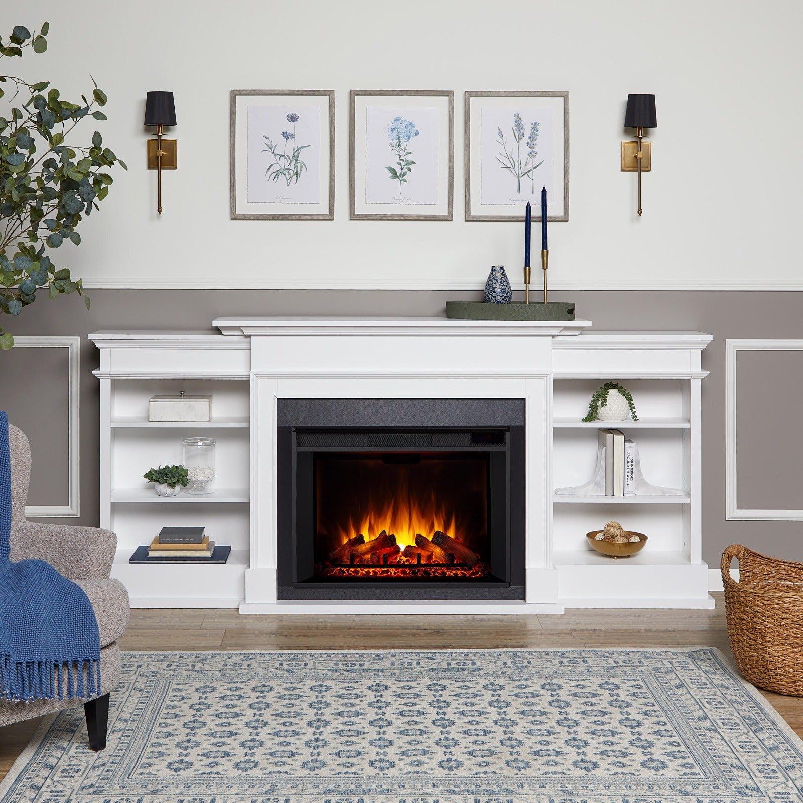 Ashton Grand Electric Fireplace TV Stand - Real Flame