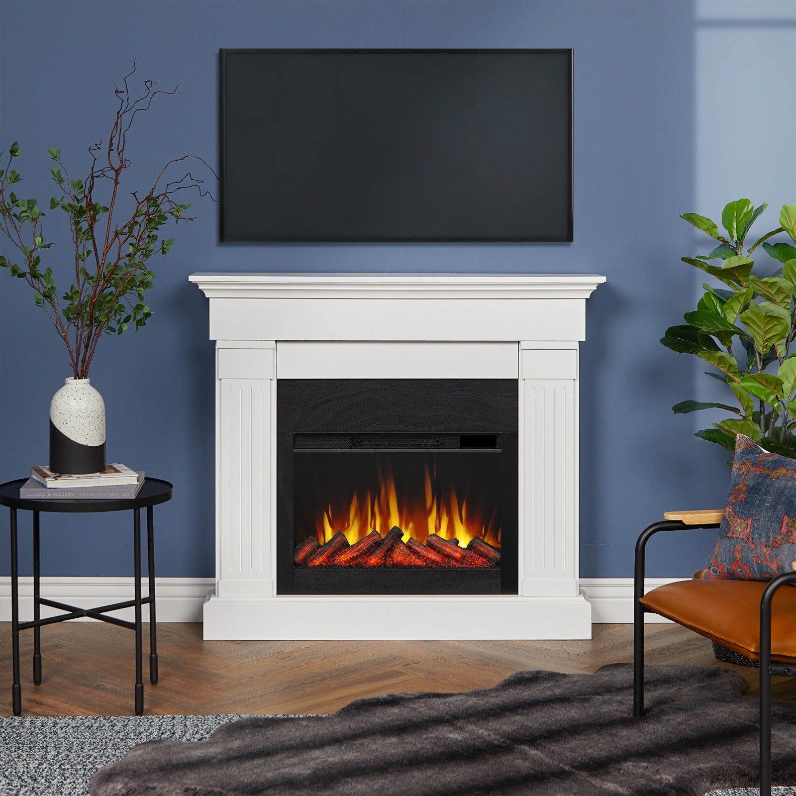 Crawford Slim Electric Fireplace - Real Flame