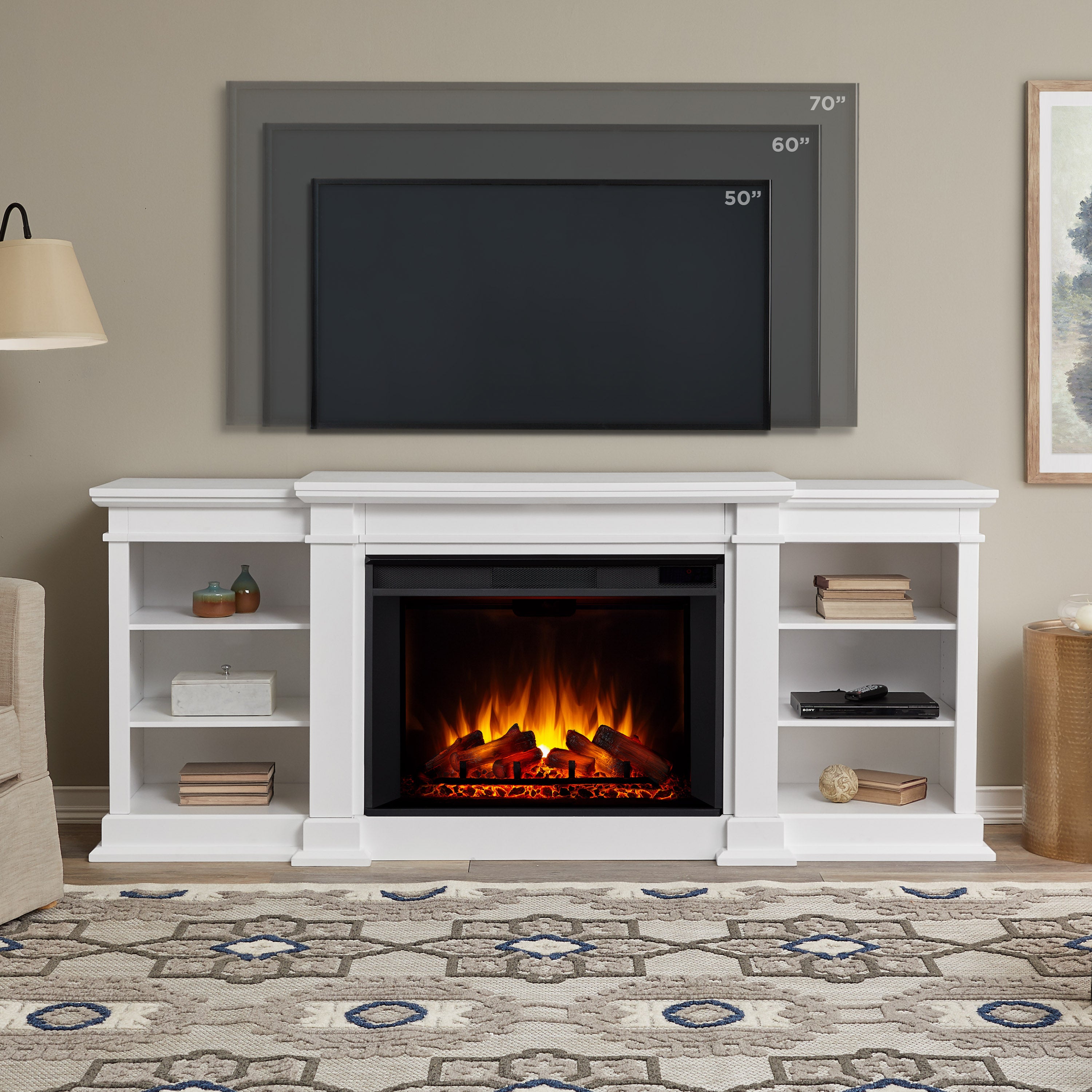 Eliot Grand Electric Fireplace TV Stand - Real Flame