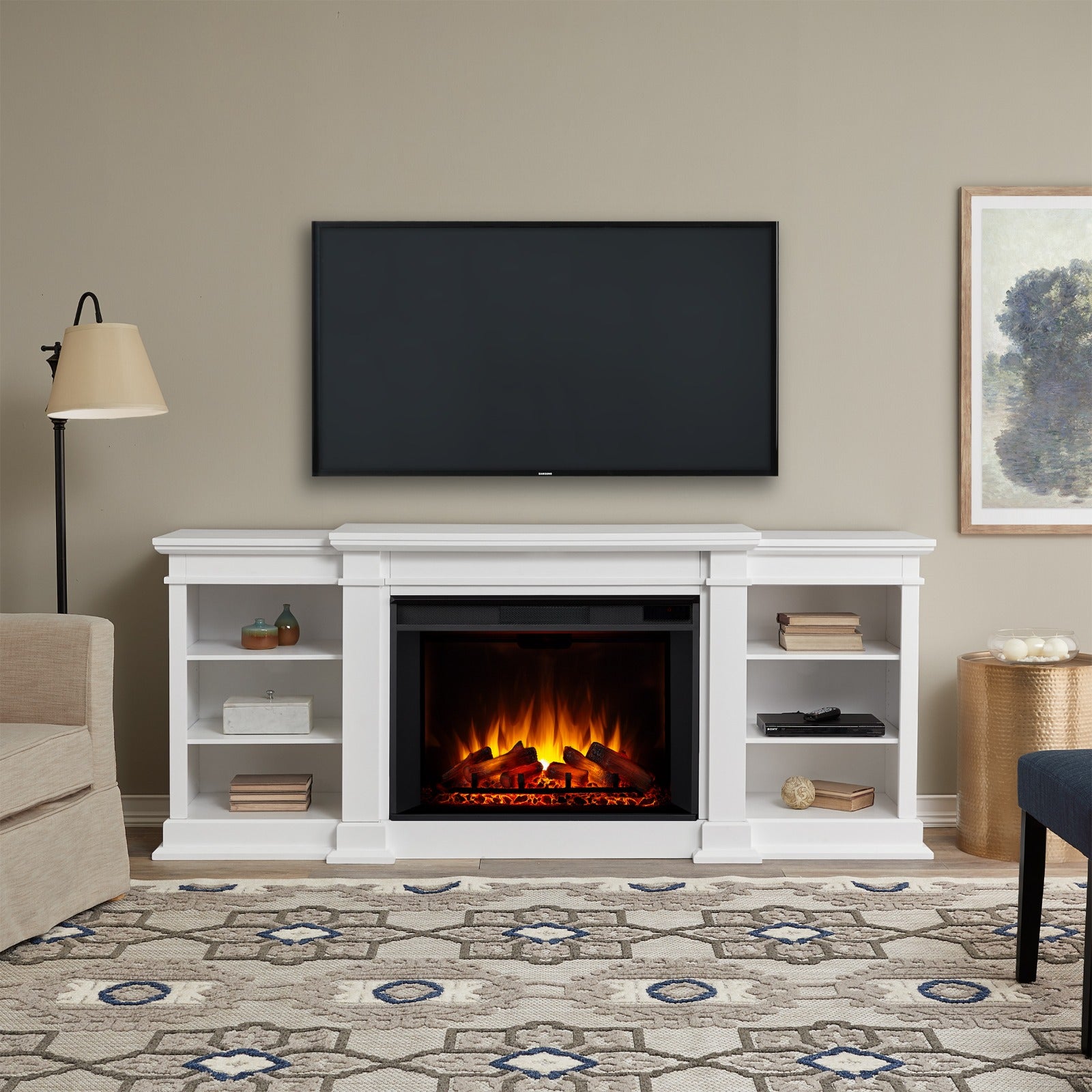 Eliot Grand Electric Fireplace TV Stand - Real Flame