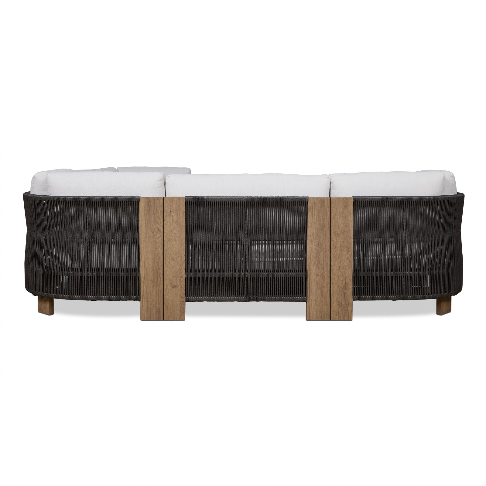 Stratton Outdoor 5 - Piece Modular Sectional With Sunbrella® Cushions - Real Flame