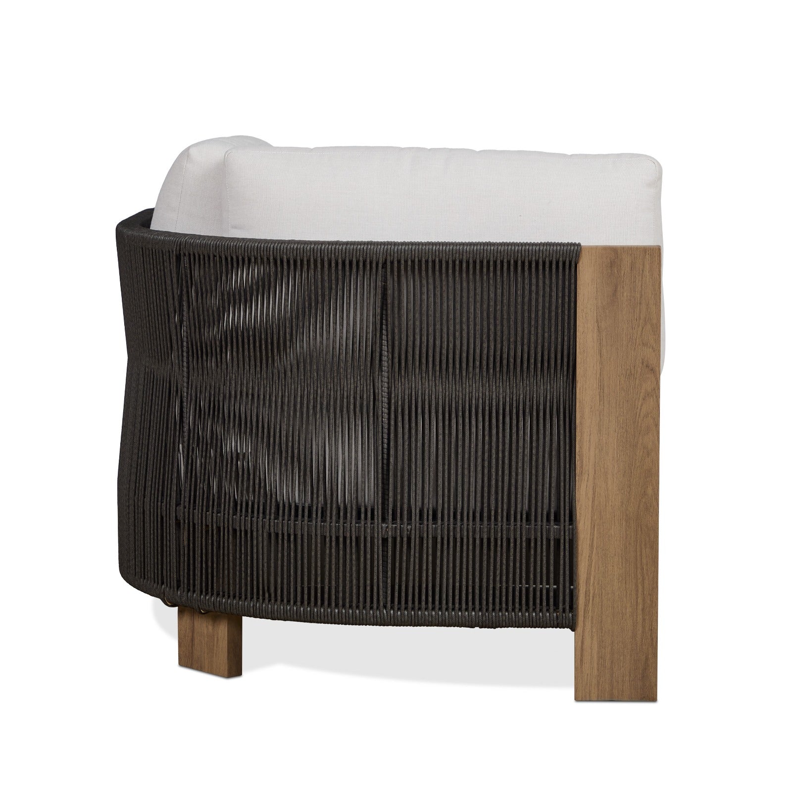 Stratton Corner Outdoor Chair With Sunbrella® Cushions - Real Flame
