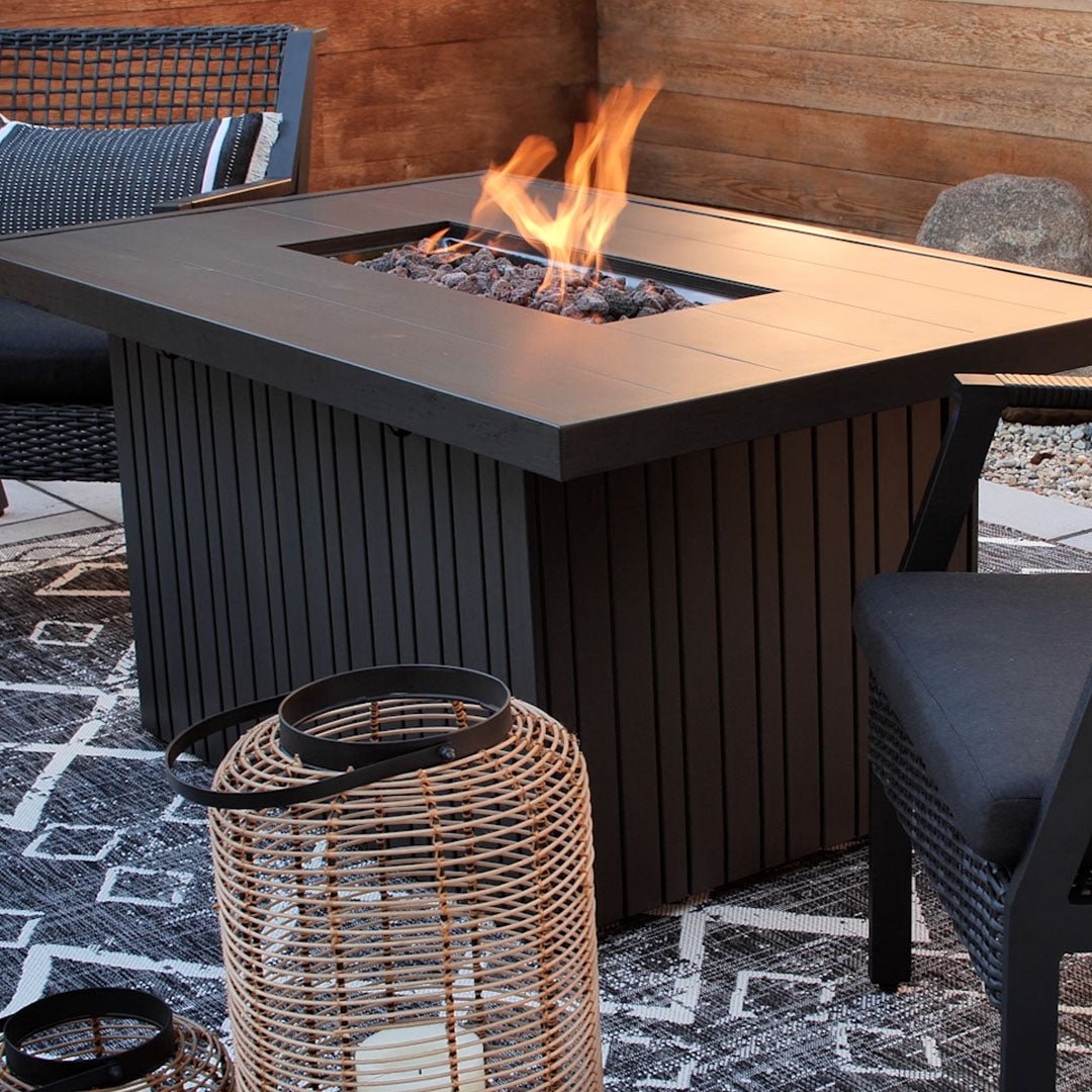 Calvin Fire Pit Table With Hidden Propane Tank - Real Flame