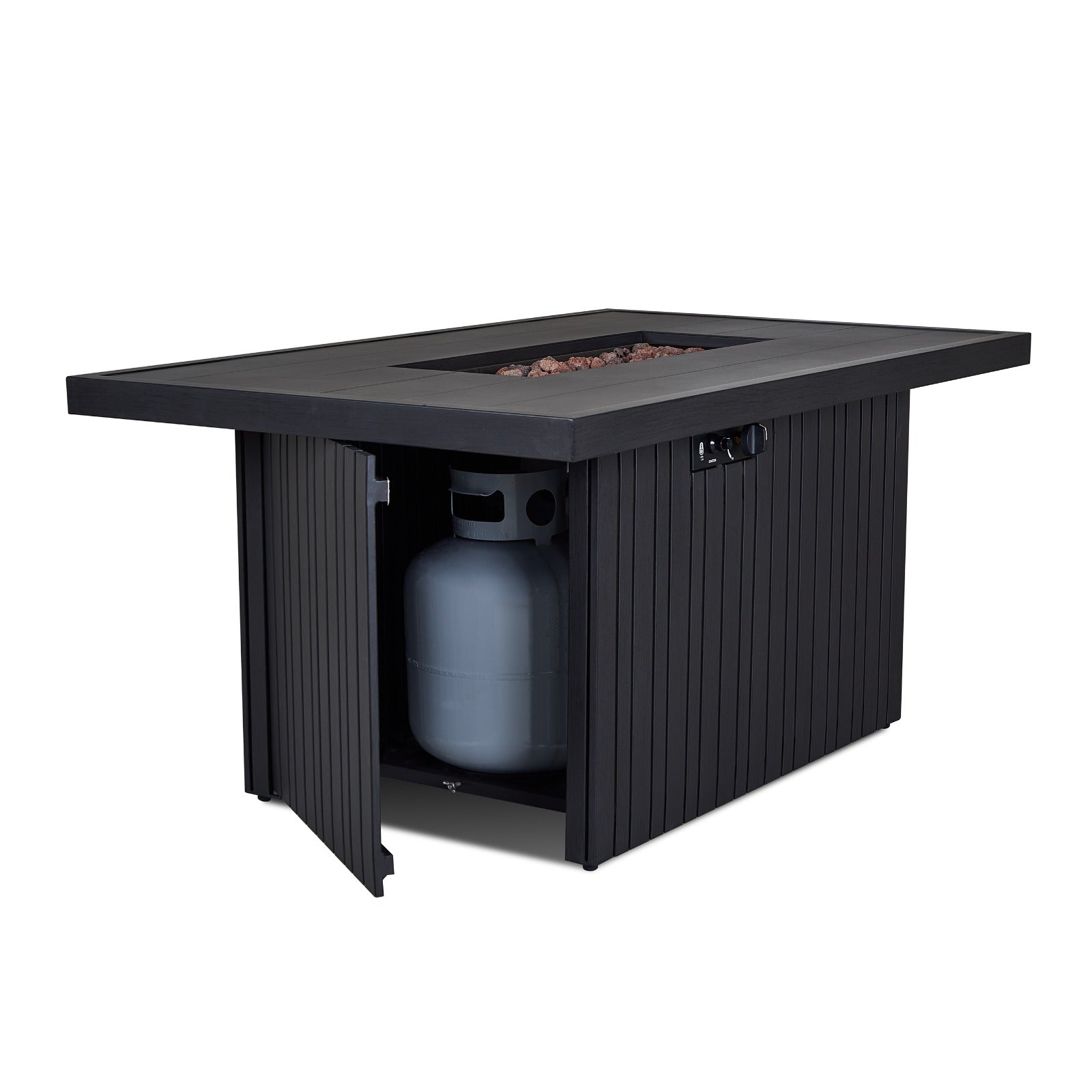 Calvin Fire Pit Table With Hidden Propane Tank - Real Flame