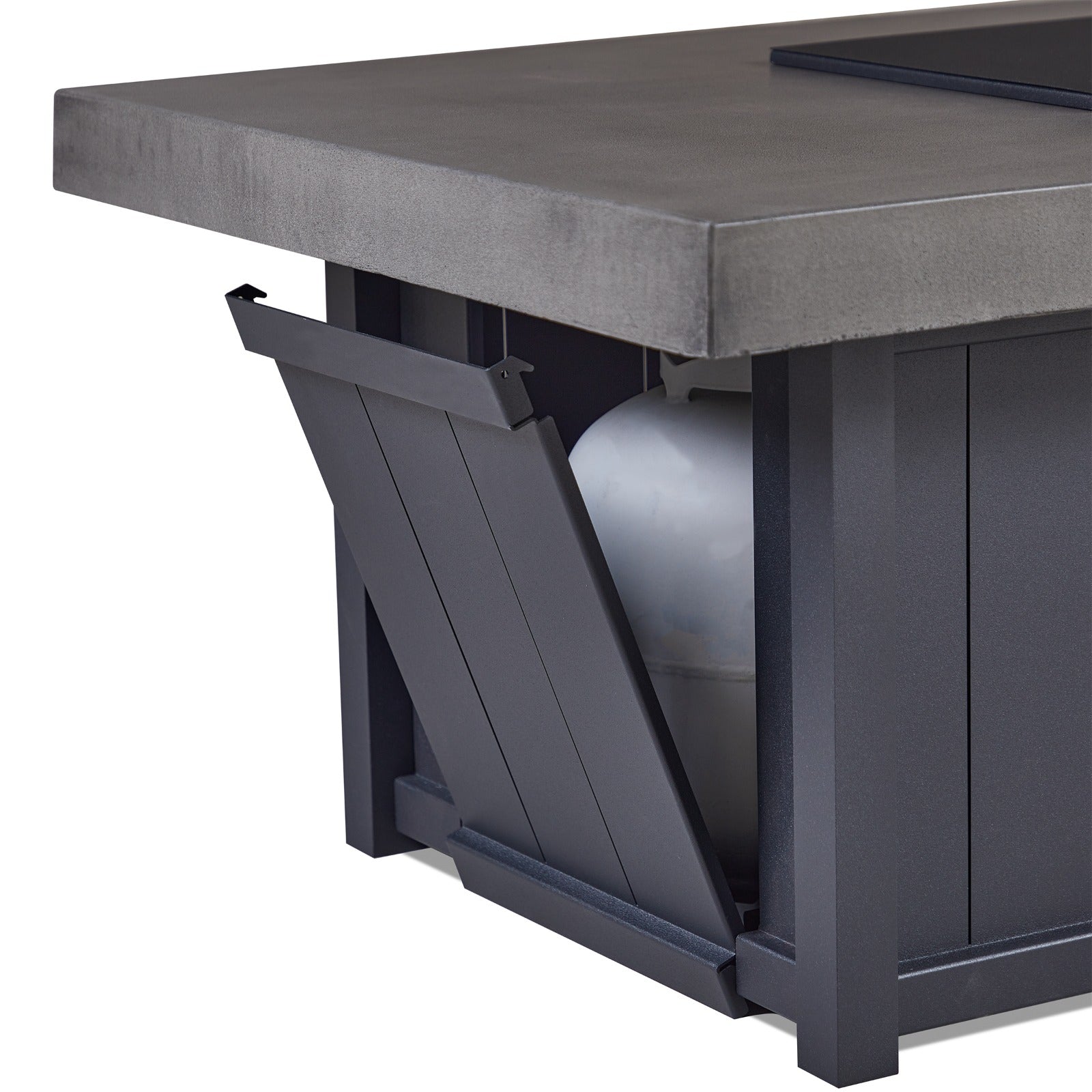 Nicolet Fire Pit Table With Hidden Propane Tank - Real Flame