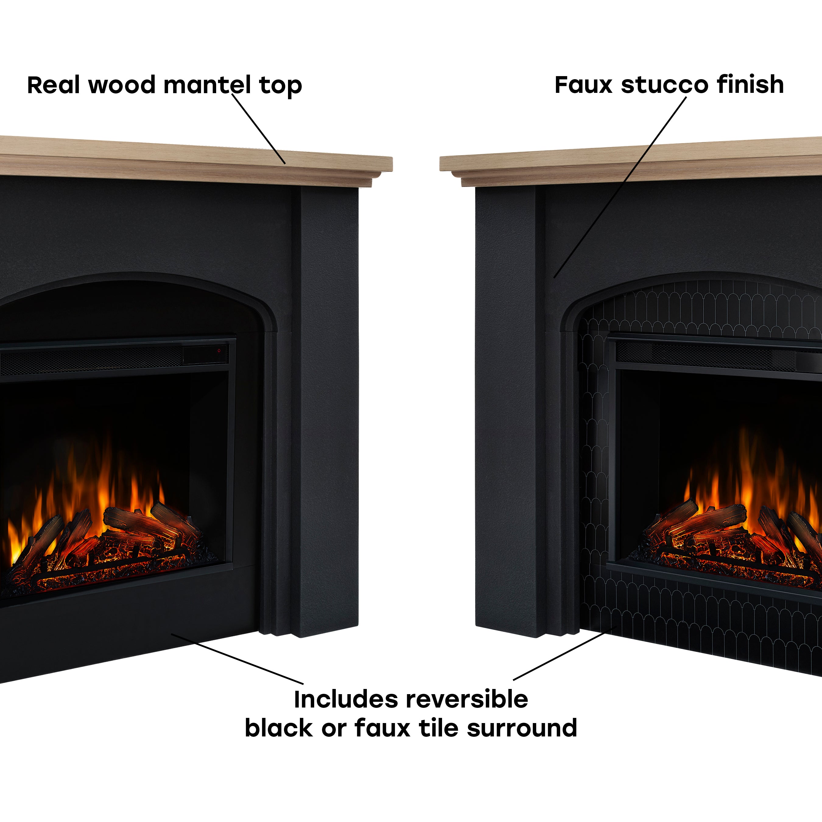Anika Electric Fireplace - Real Flame