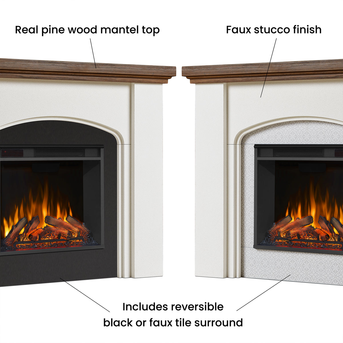 Anika Electric Fireplace - Real Flame