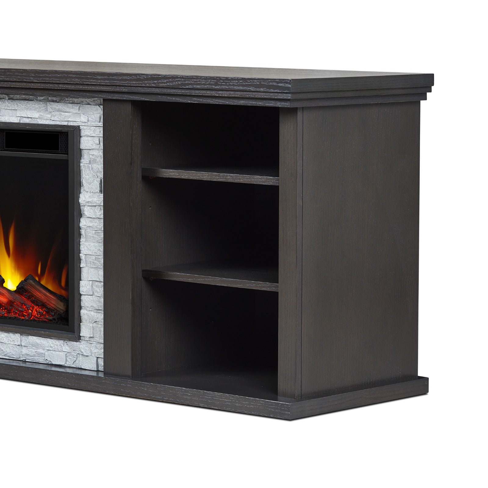 Kenai Slim Electric Fireplace TV Stand - Real Flame