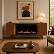 Morris SMART Landscape Electric Fireplace TV Stand - Real Flame