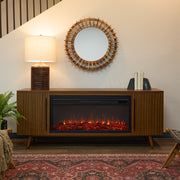 Morris Landscape Electric Fireplace TV Stand - Real Flame