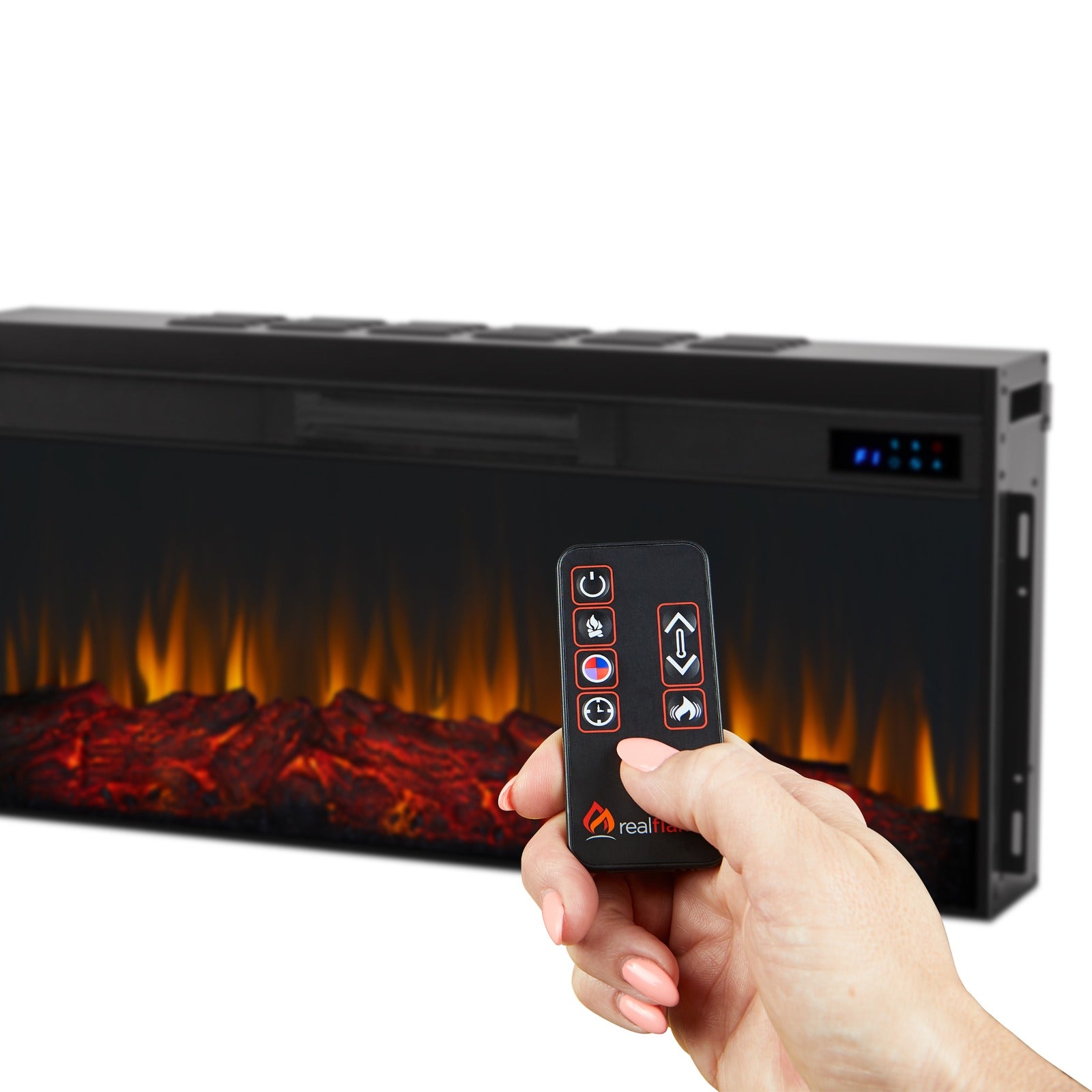 Morris Landscape Electric Fireplace TV Stand - Real Flame