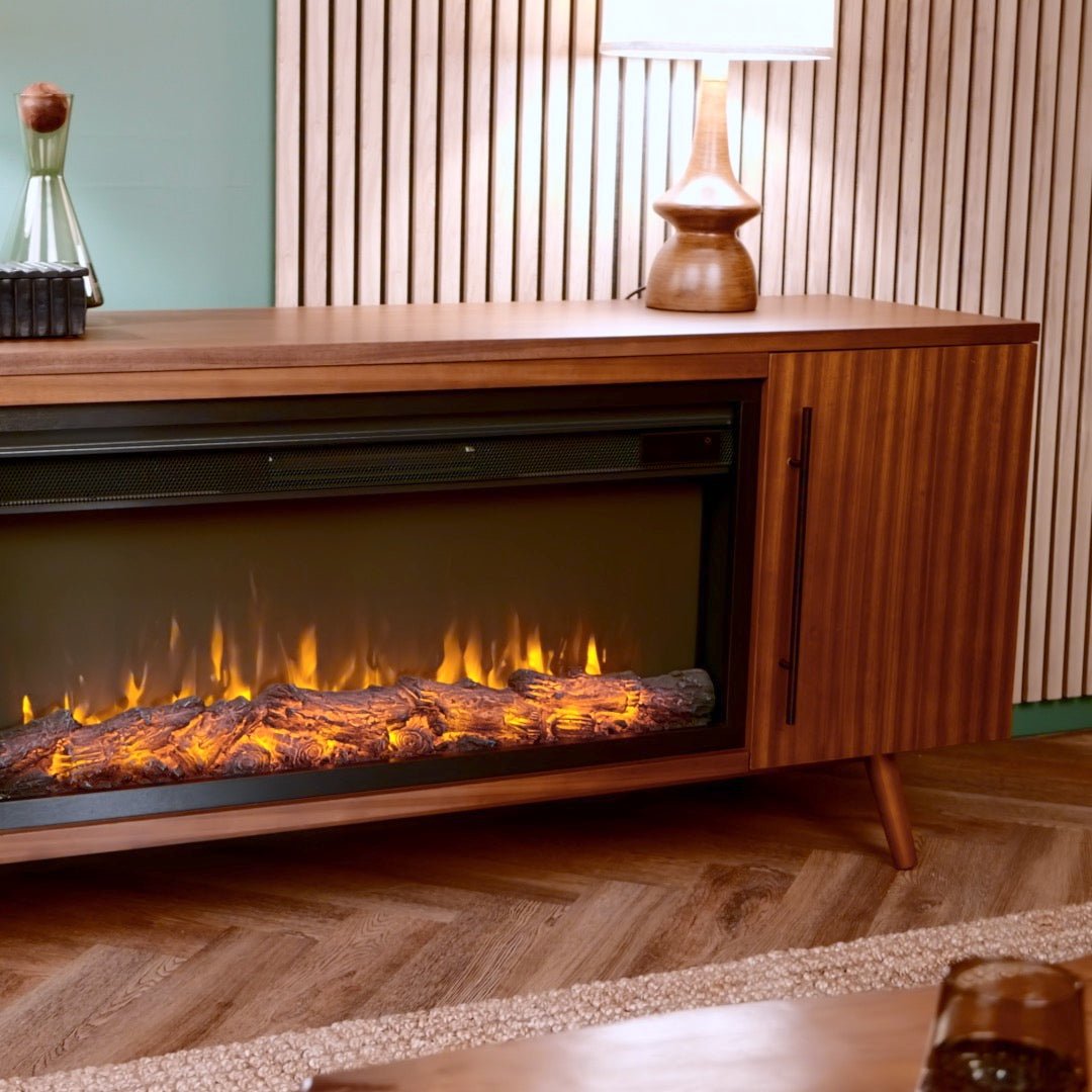 Morris Landscape Electric Fireplace TV Stand - Real Flame