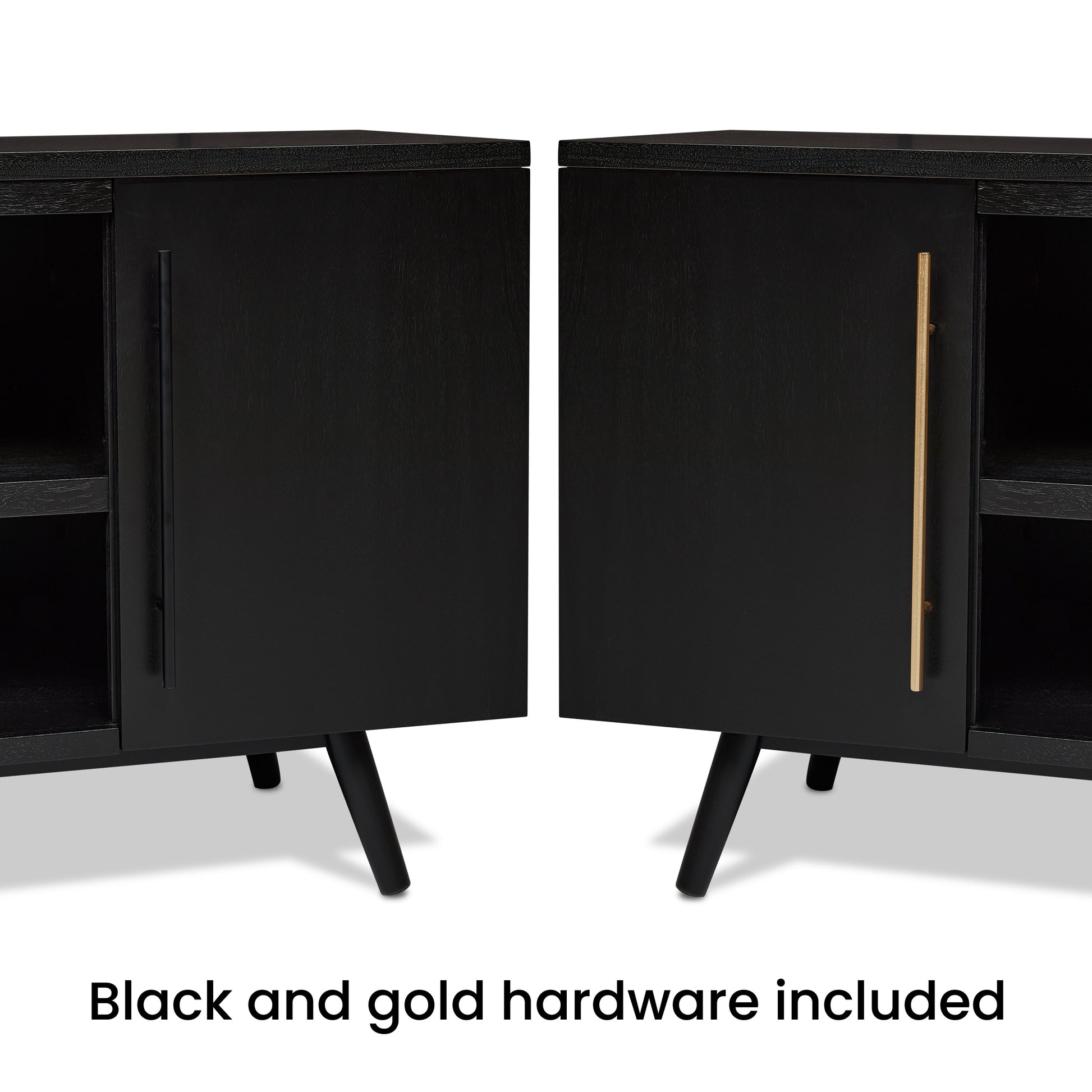 Morris TV Stand - Real Flame