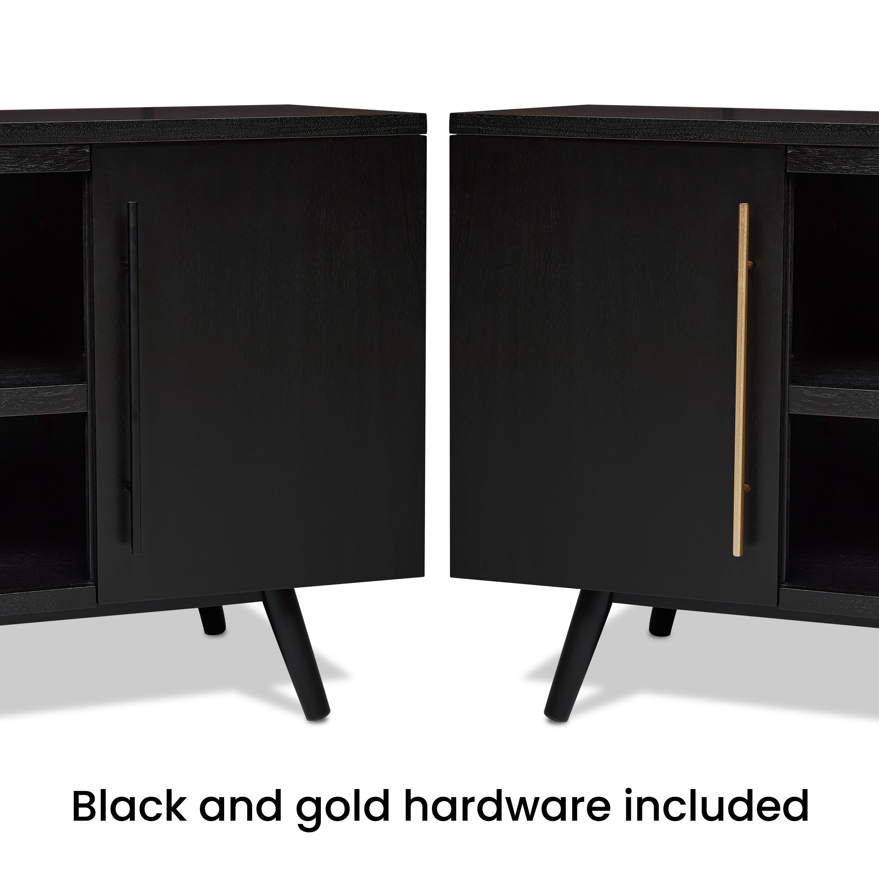 Morris TV Stand - Real Flame