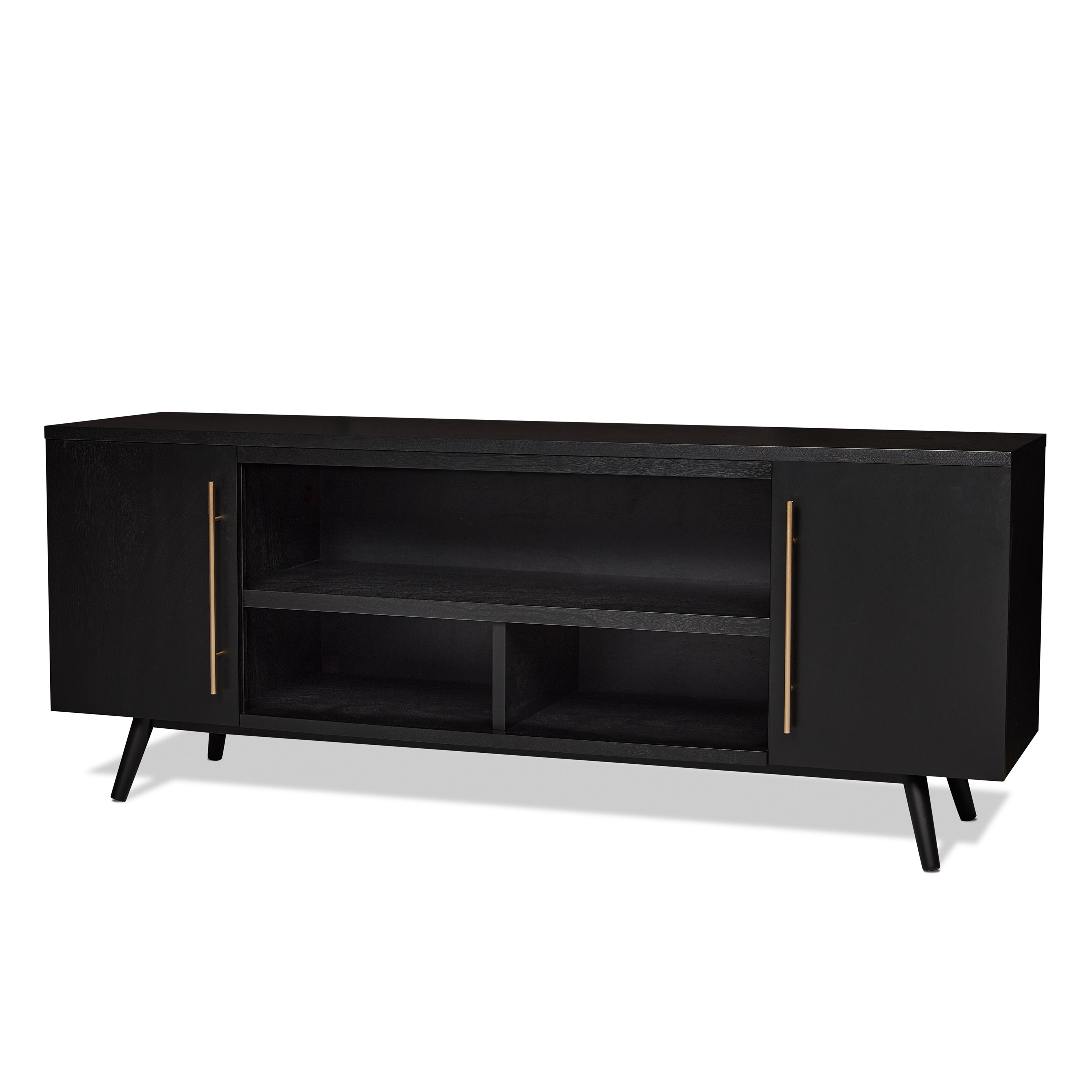 Morris TV Stand - Real Flame