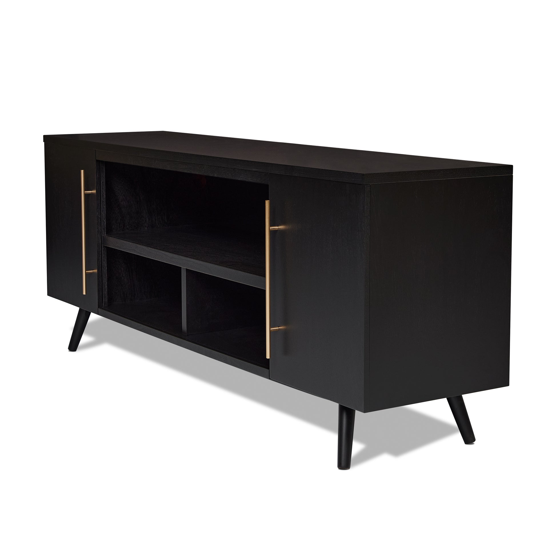 Morris TV Stand - Real Flame