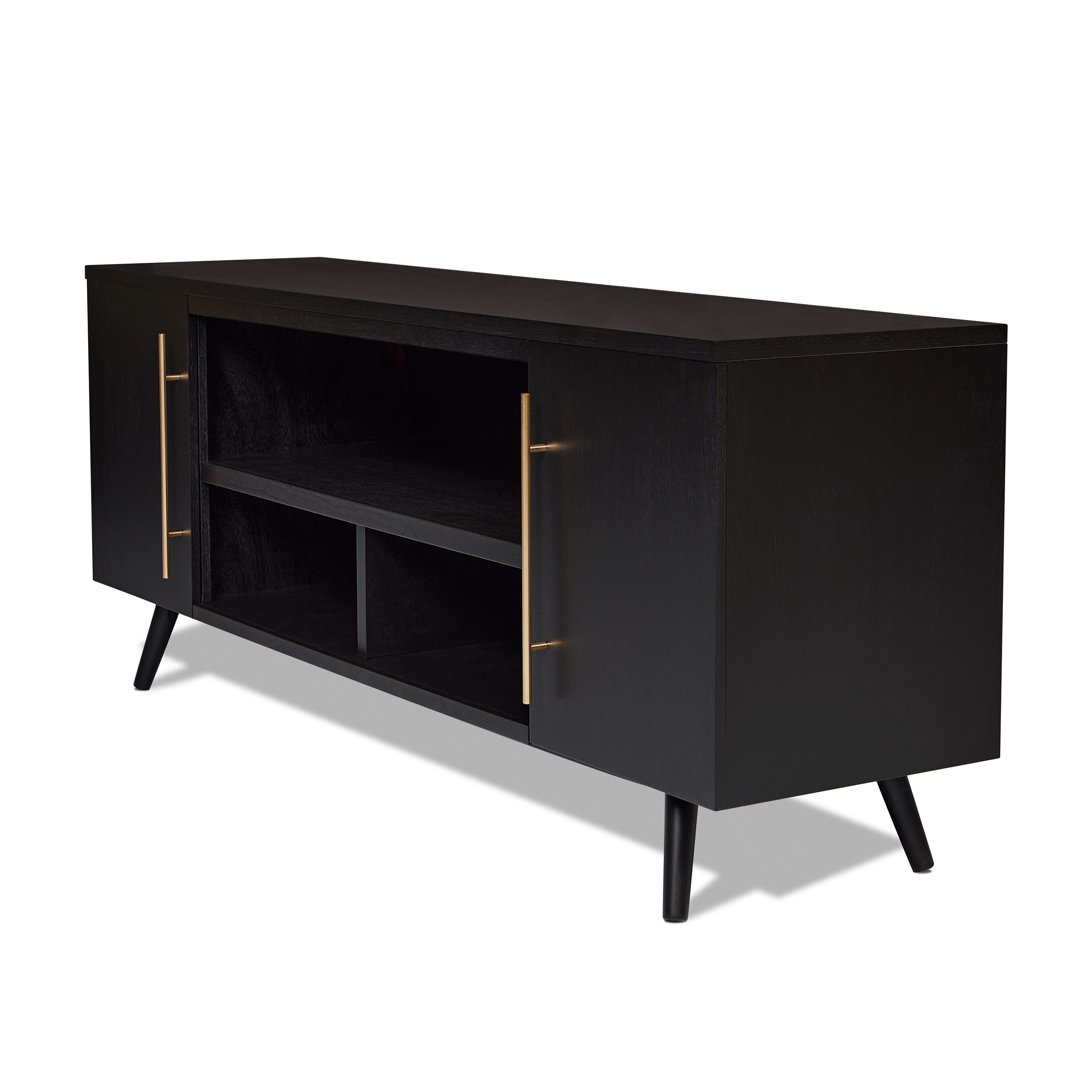 Morris TV Stand - Real Flame