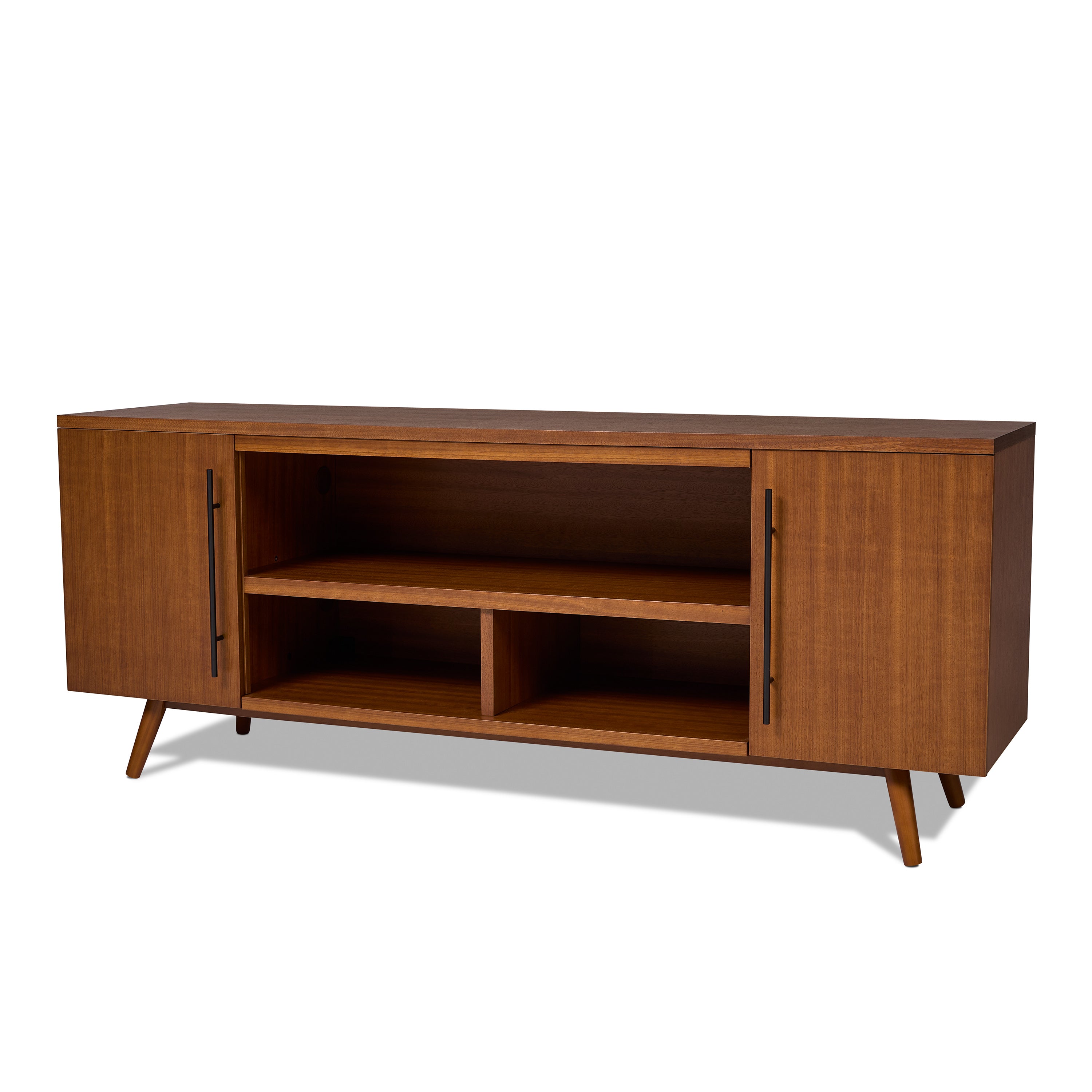 Morris TV Stand - Real Flame