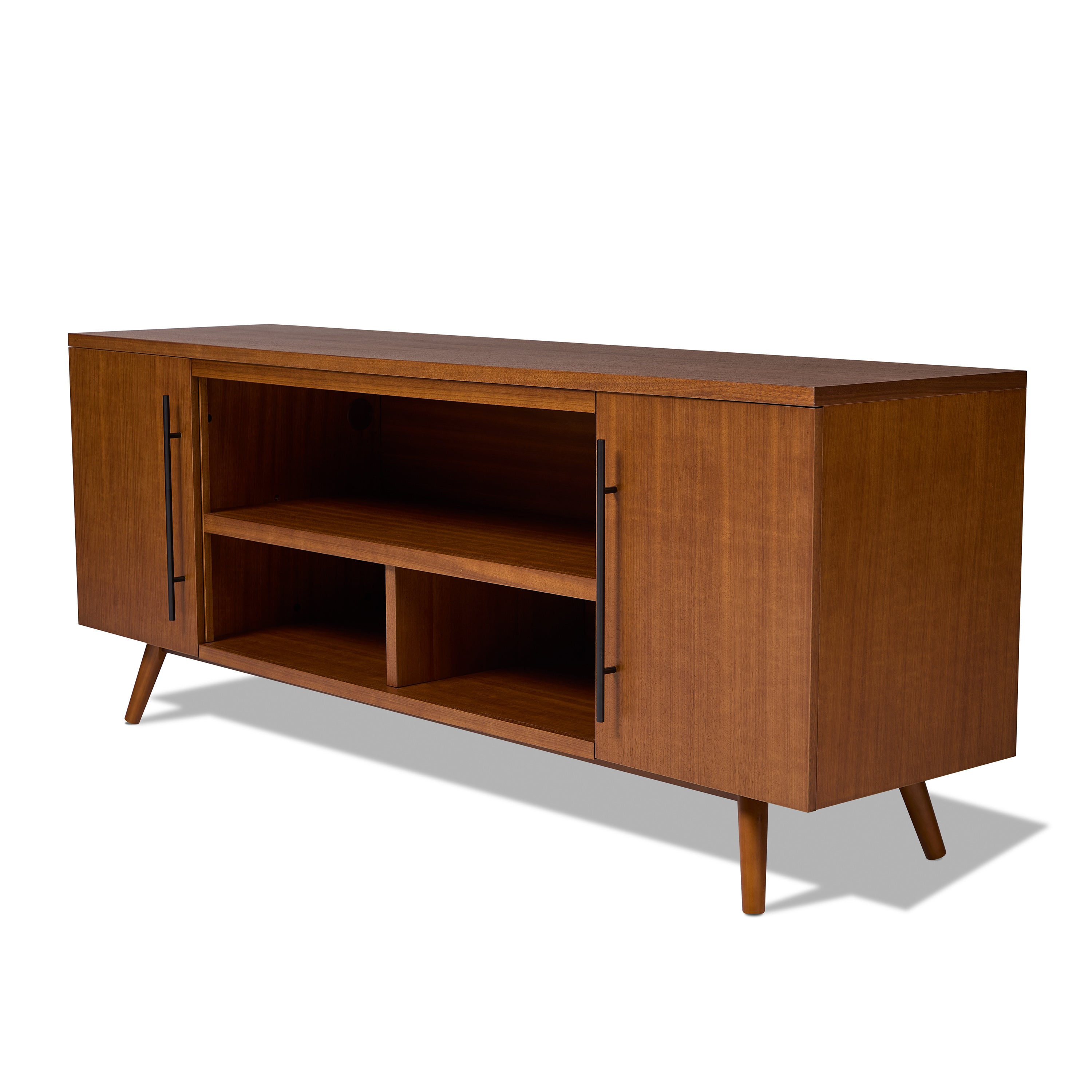 Morris TV Stand - Real Flame