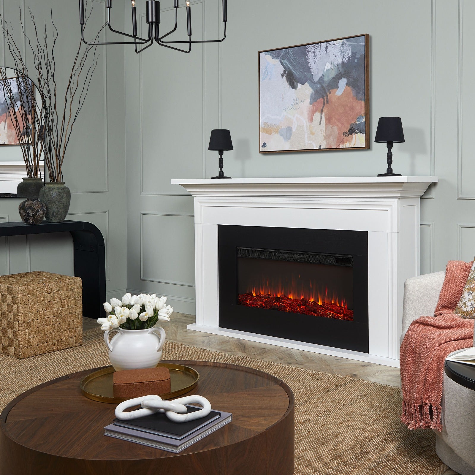 Cleo Landscape Electric Fireplaces - Real Flame®