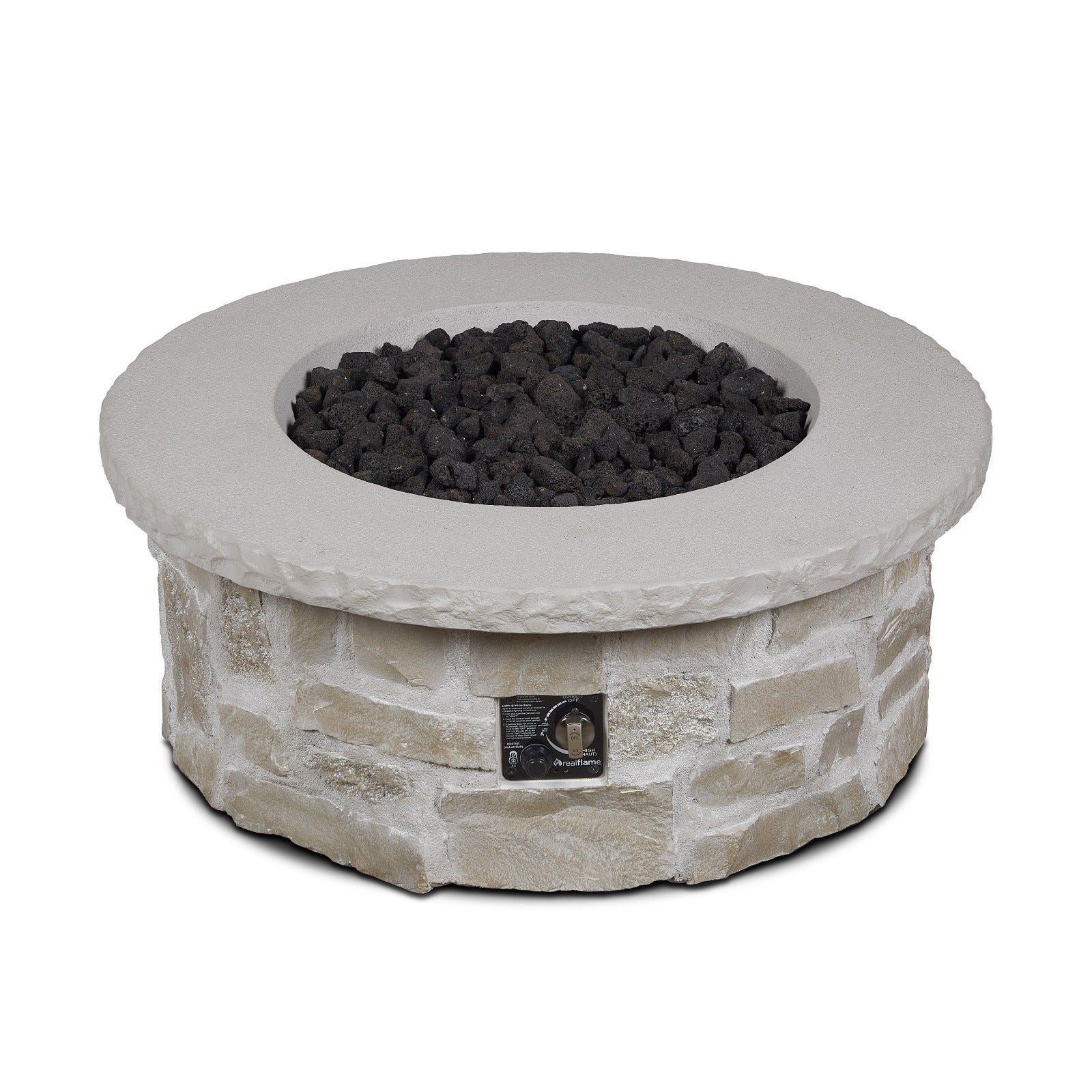 Scottsdale 40" Round Propane Fire Pit Table - Real Flame