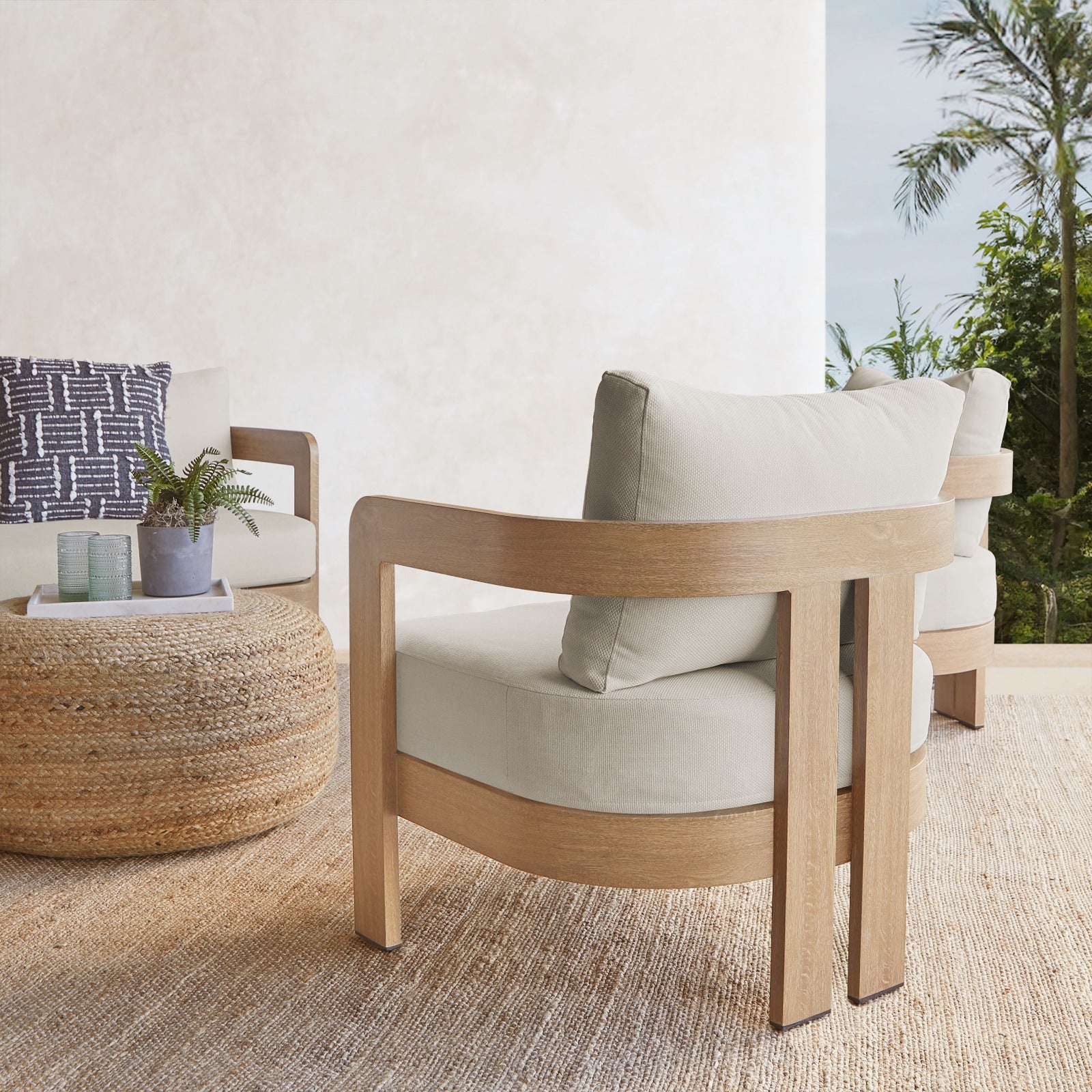 Arlo Outdoor Chair With Cushions - Real Flame®