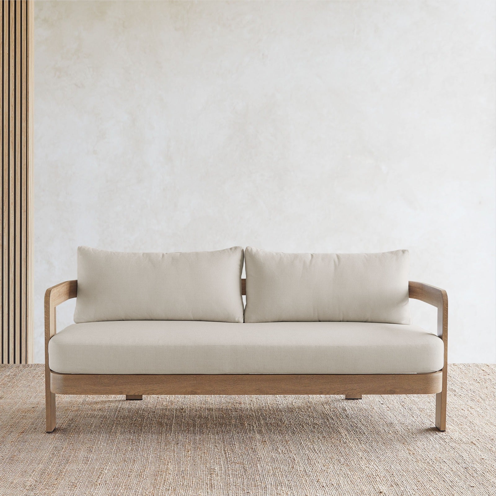 Arlo Outdoor Couch With Sunbrella® Cushions - Real Flame