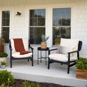 Pomona Outdoor Chair Set With Sunbrella® Cushions - Real Flame