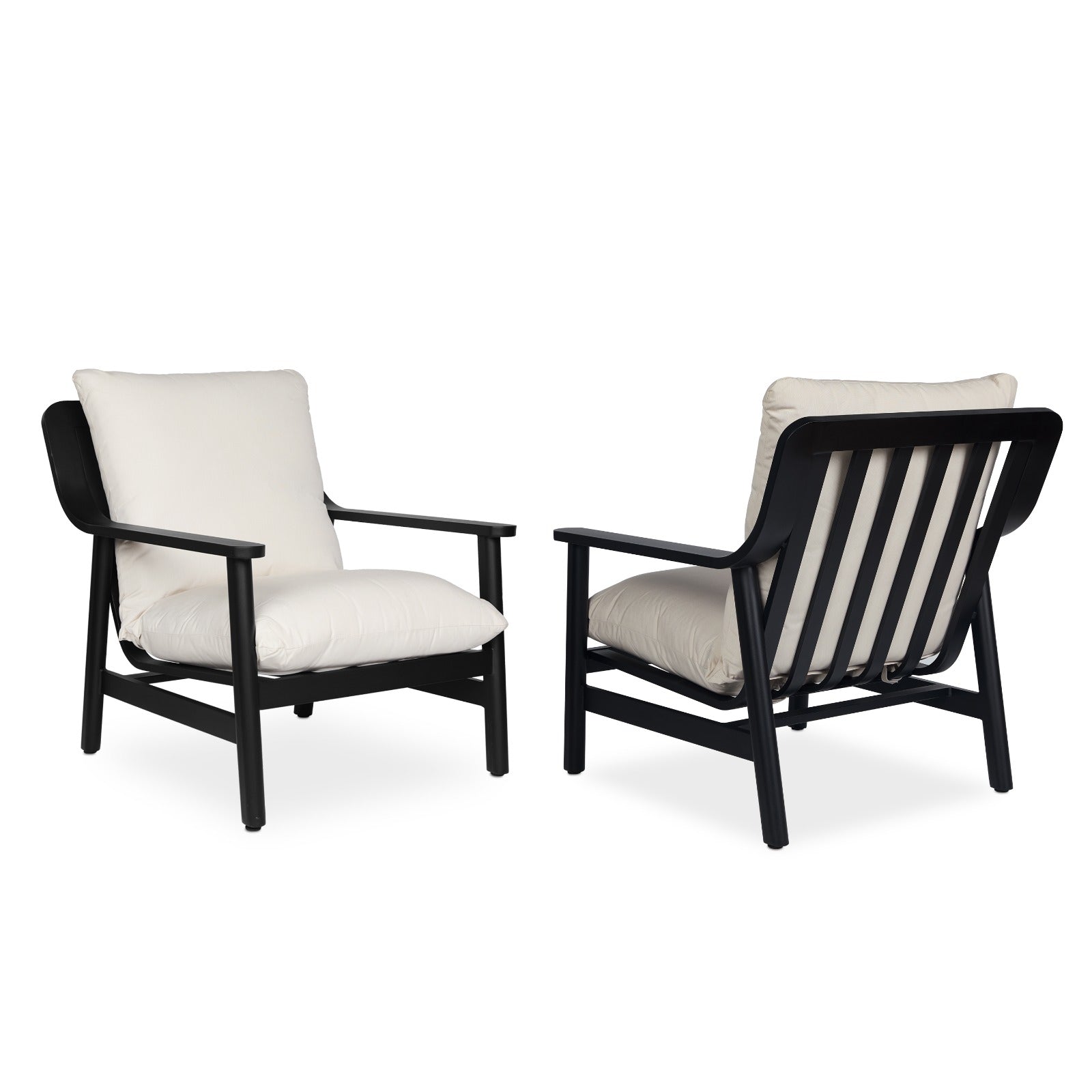 Pomona Outdoor Chair Set With Sunbrella® Cushions - Real Flame