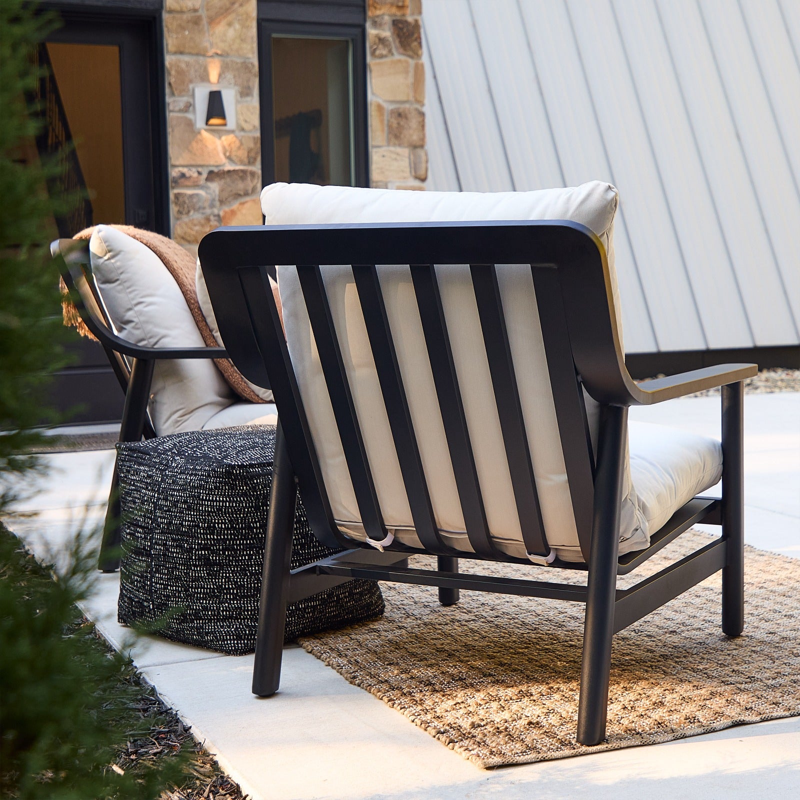 Pomona Outdoor Chair Set With Sunbrella® Cushions - Real Flame