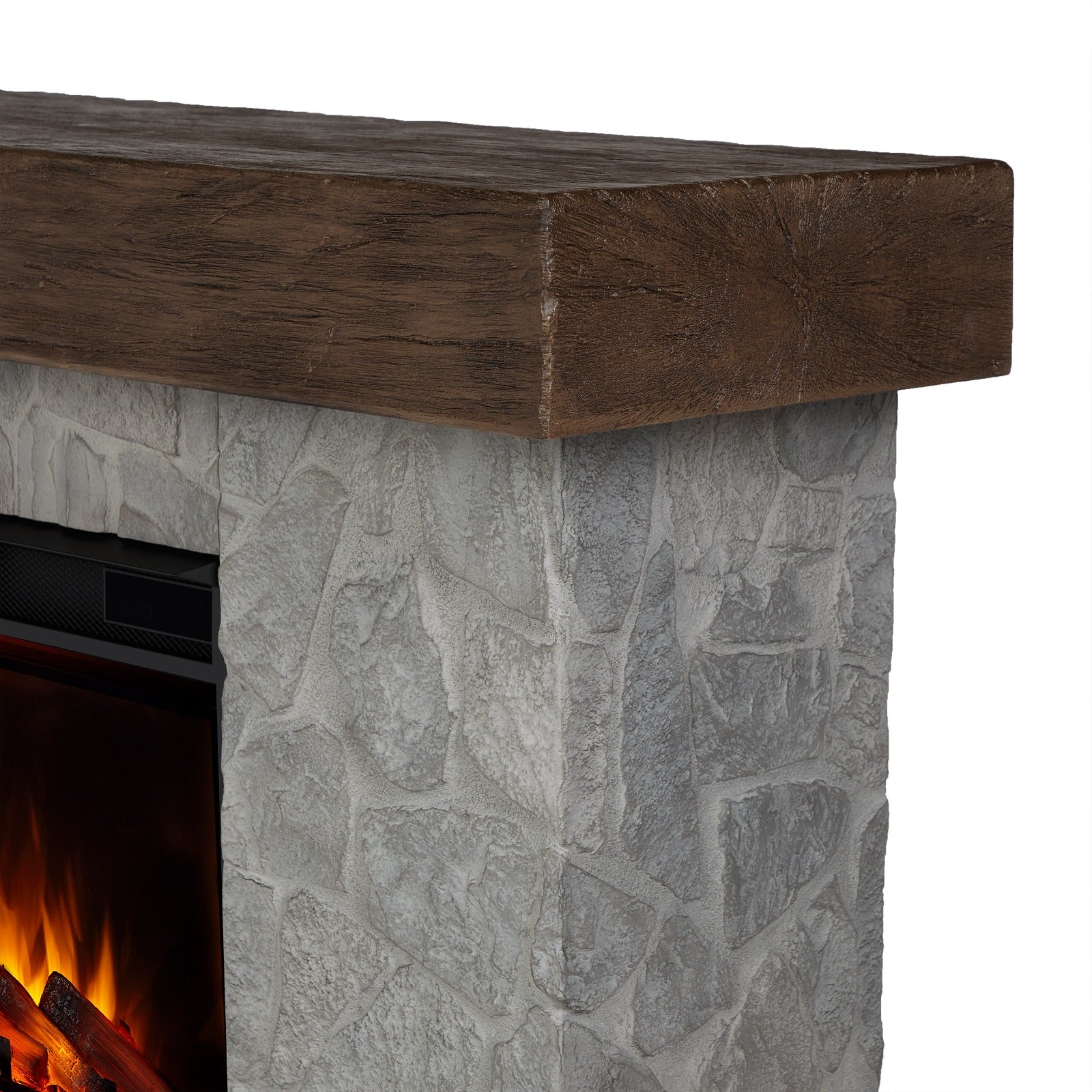 Odette Grand Electric Fireplace - Real Flame