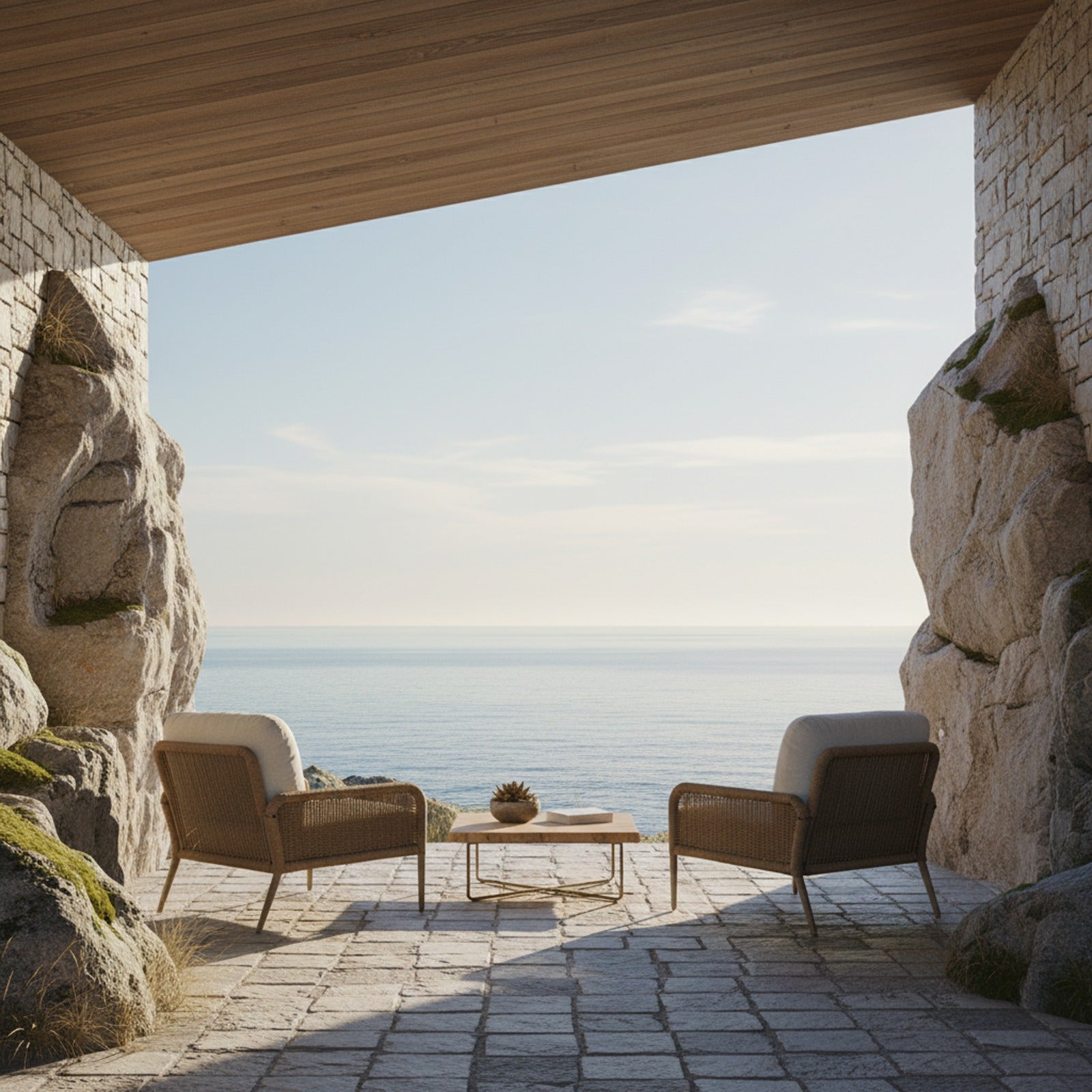 Morro Outdoor Chair With Sunbrella® Cushions - Real Flame