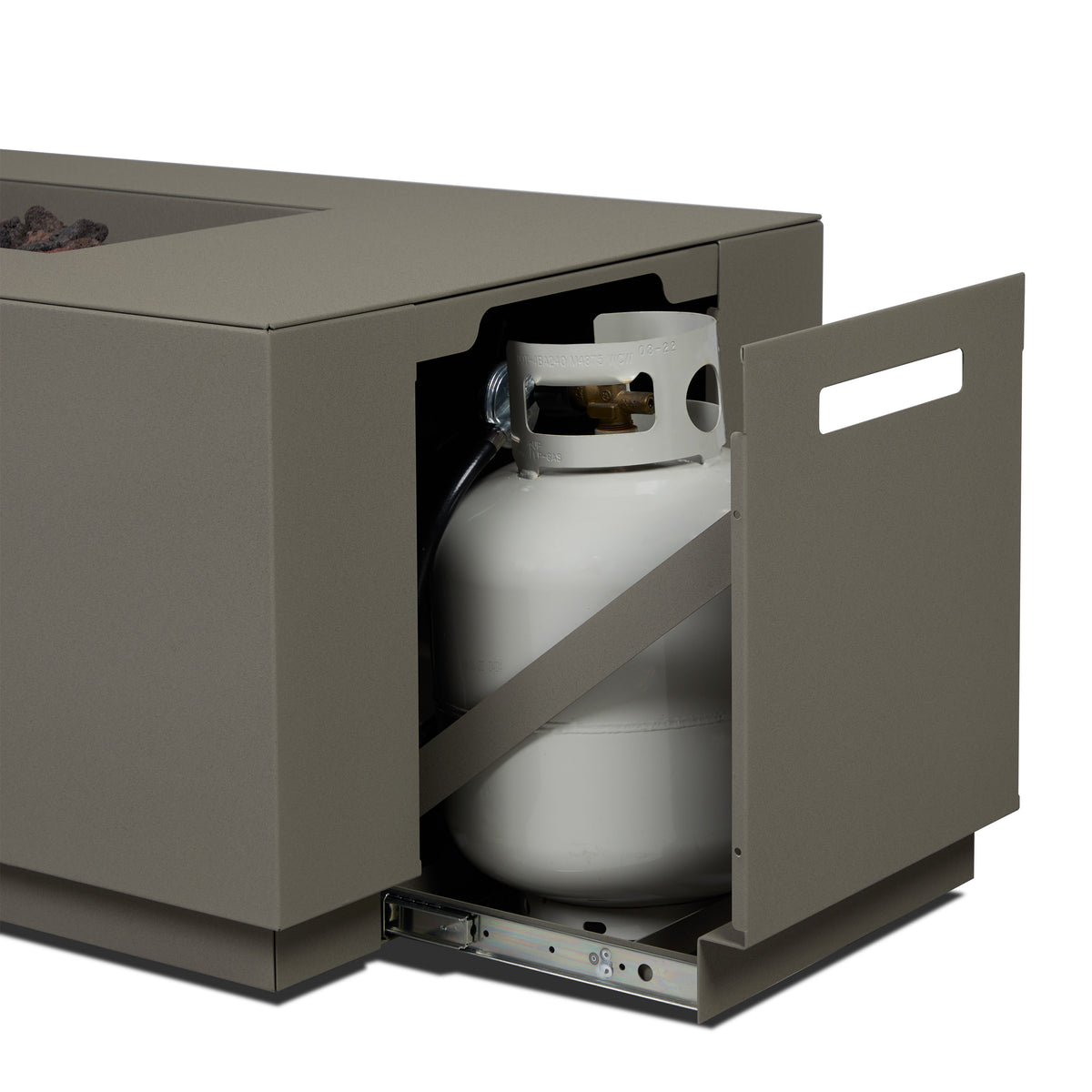 Neven 72" Rectangle Fire Table with Hidden Propane Tank - Real Flame