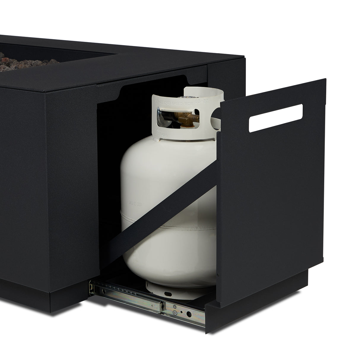Neven 72" Rectangle Fire Table with Hidden Propane Tank - Real Flame