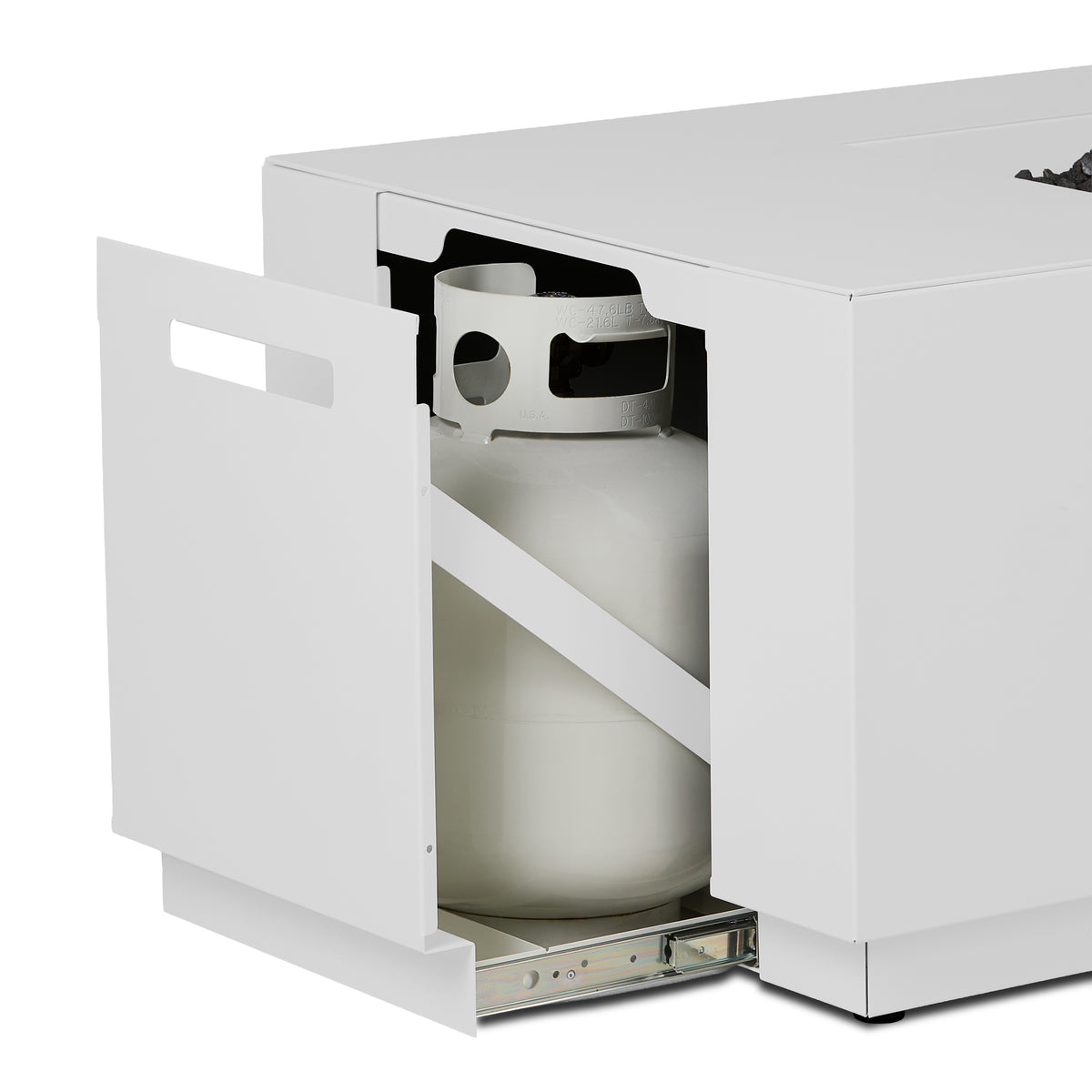 Neven 72" Rectangle Fire Table with Hidden Propane Tank - Real Flame