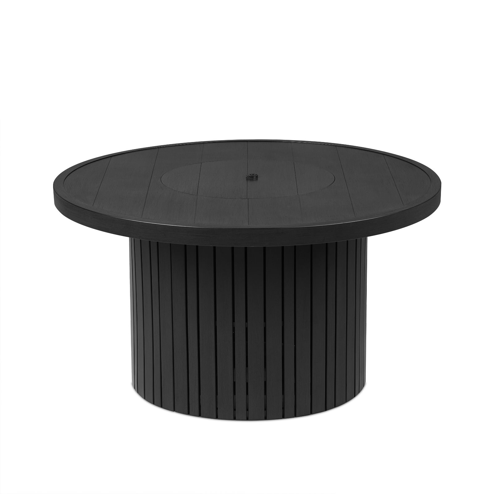 Calvin 44" Round Fire Pit Table With Hidden Propane Tank - Real Flame