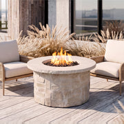 Scottsdale 40" Round Propane Fire Pit Table With Hidden Tank - Real Flame