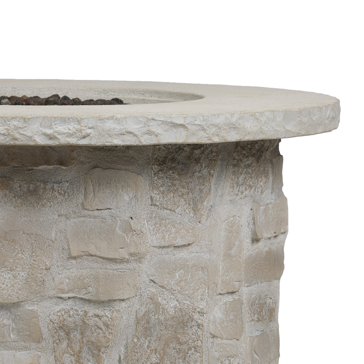 Scottsdale 40" Round Propane Fire Pit Table With Hidden Tank - Real Flame