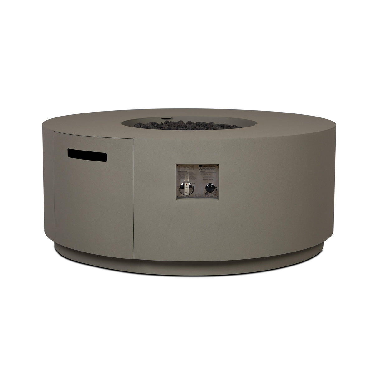 Neven 47" Round Fire Table with Hidden Propane Tank - Real Flame