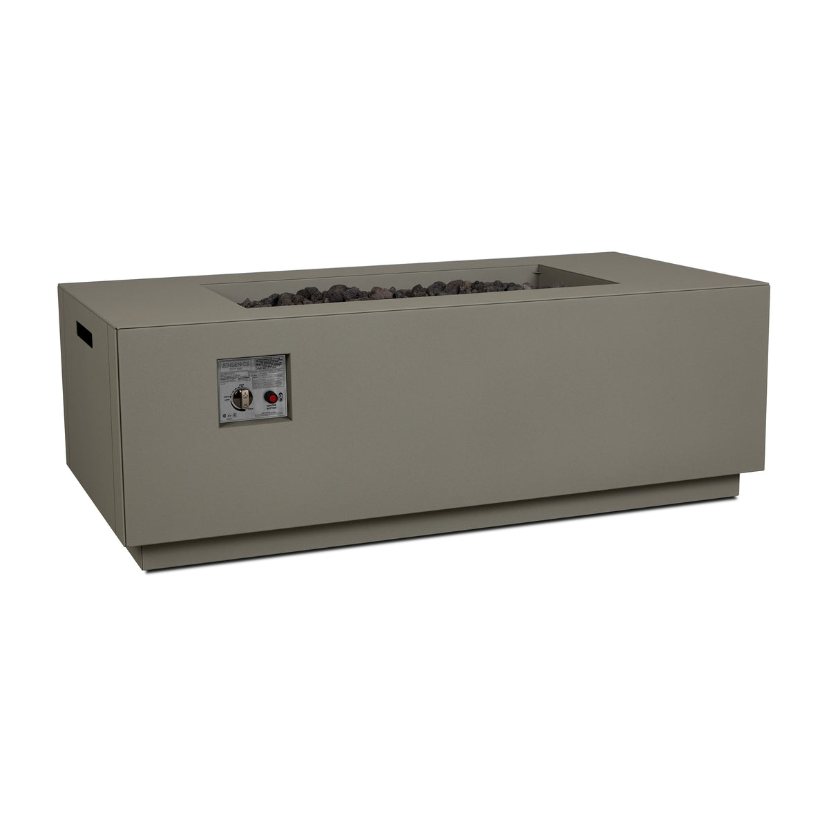 Neven 58" Rectangle Fire Table with Hidden Propane Tank - Real Flame
