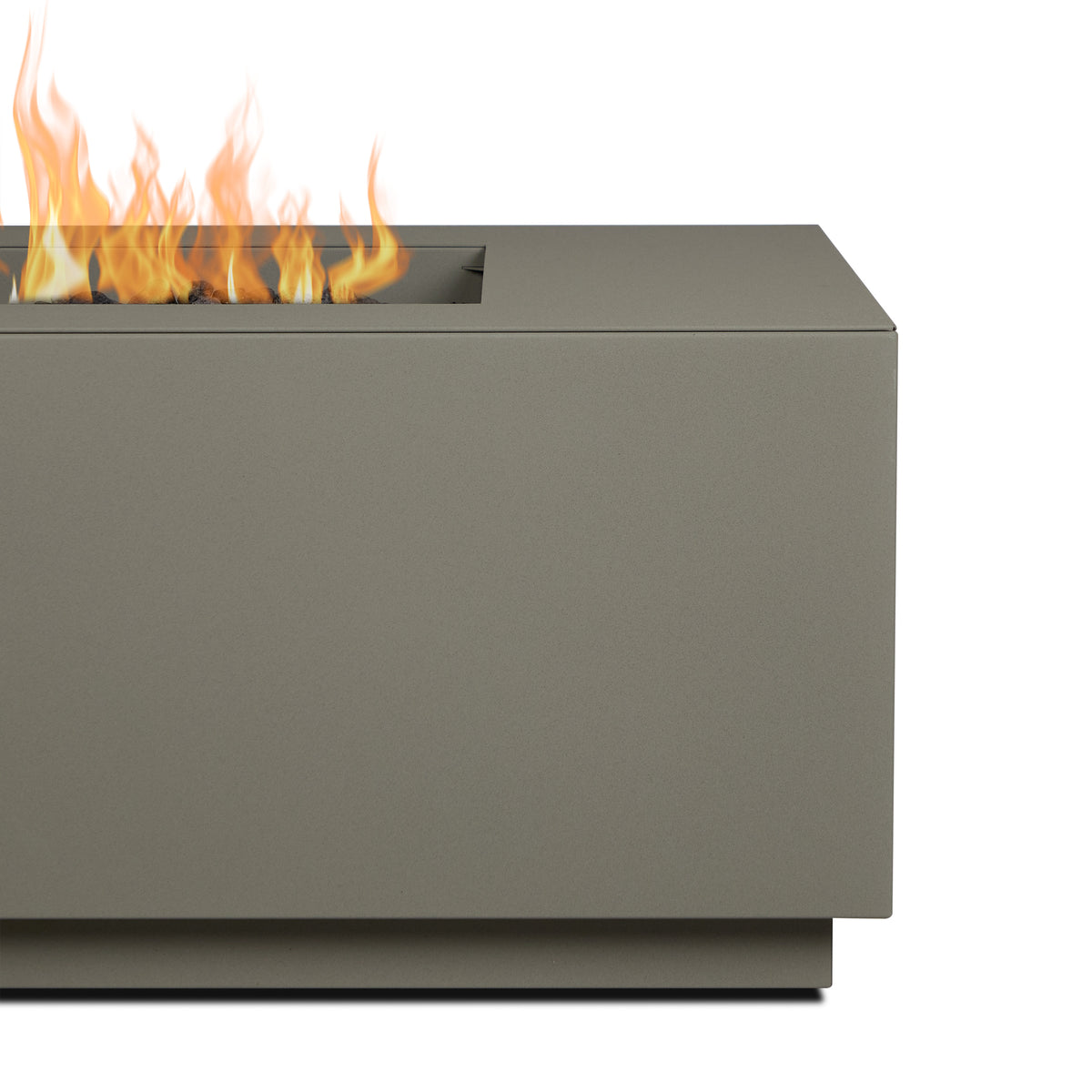 Neven 58" Rectangle Fire Table with Hidden Propane Tank - Real Flame