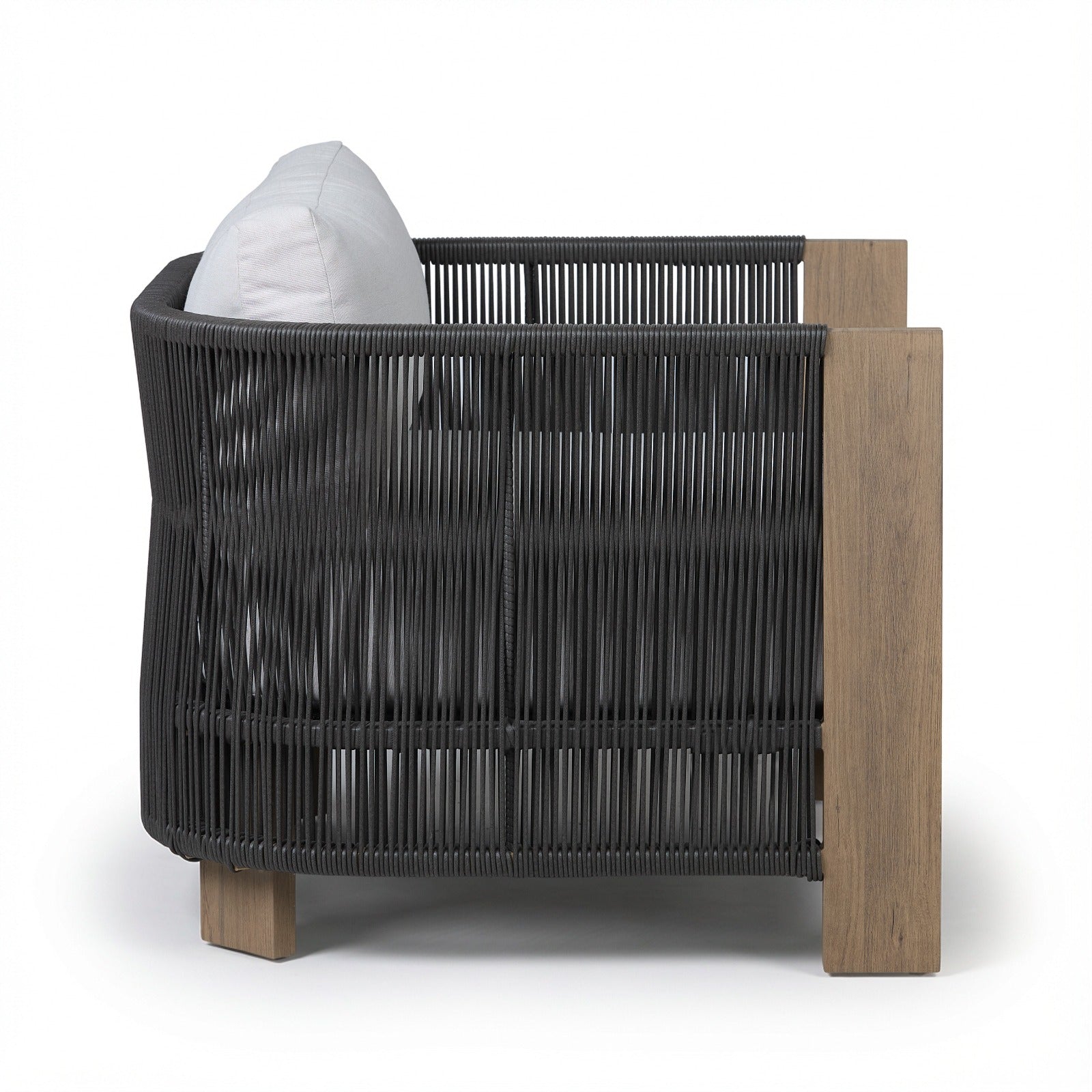 Stratton Outdoor Lounge Chair With Sunbrella® Cushions - Real Flame
