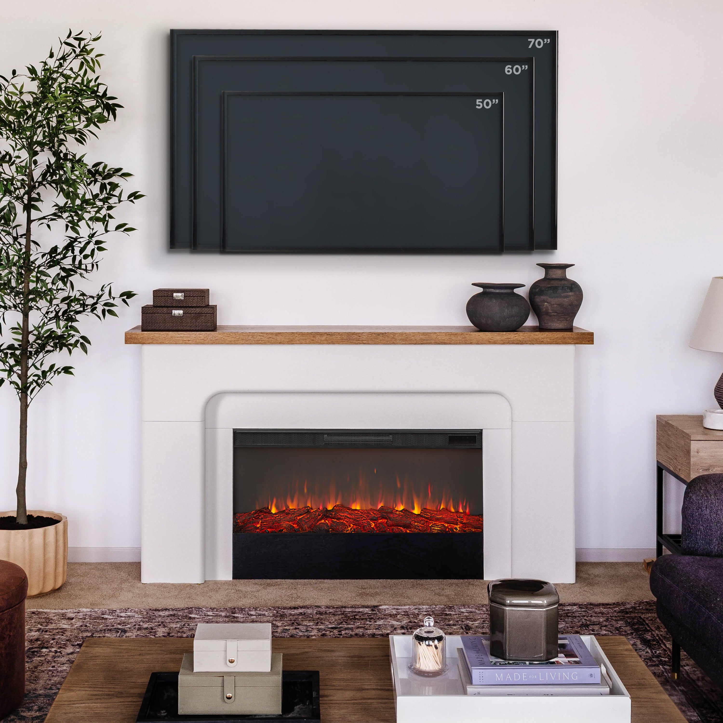 Helena Landscape Electric Fireplace