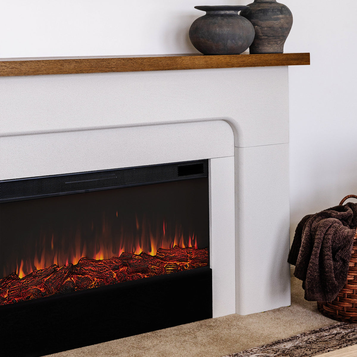 Helena Landscape Electric Fireplace - Real Flame