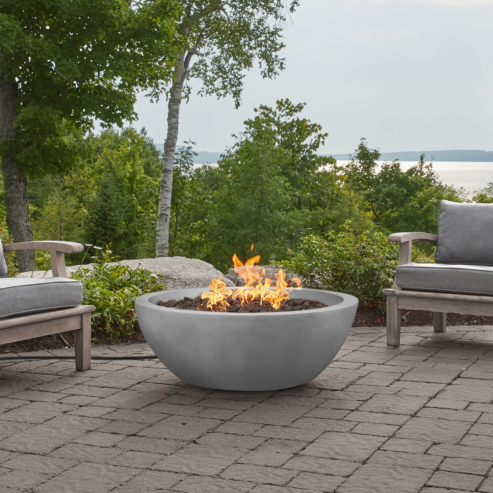 Eldora 38" Propane Fire Pit Bowl - Real Flame